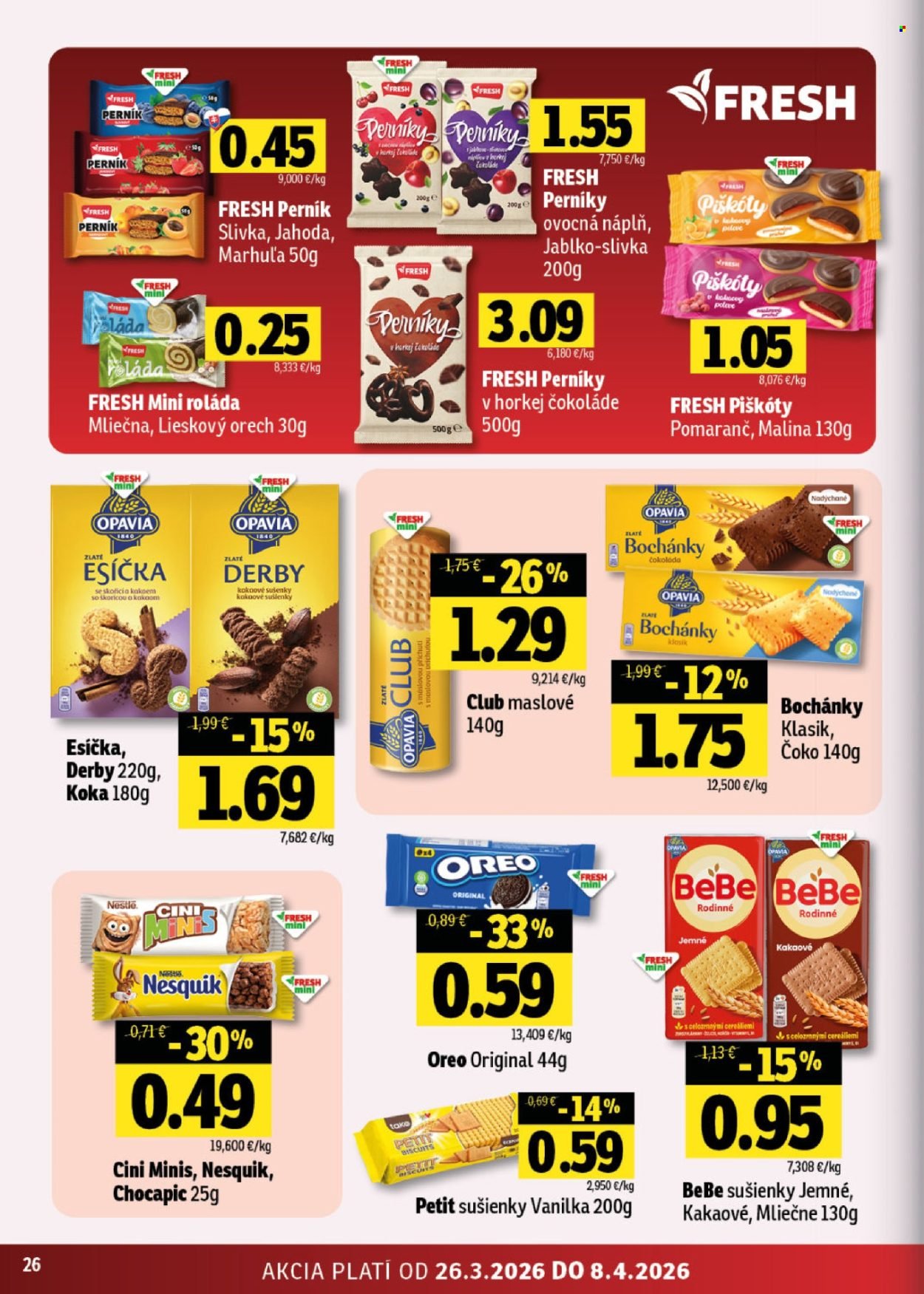 FRESH leták - Od štvrtka 26.3.2026 (2026-03-26 - 2026-04-08) | 26