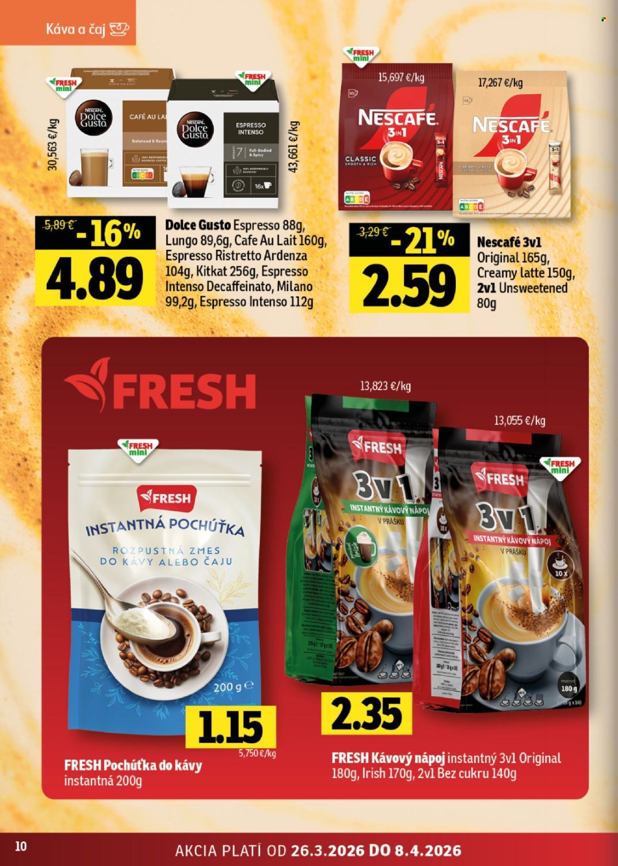 FRESH leták - Od štvrtka 26.3.2026 (2026-03-26 - 2026-04-08) | 10