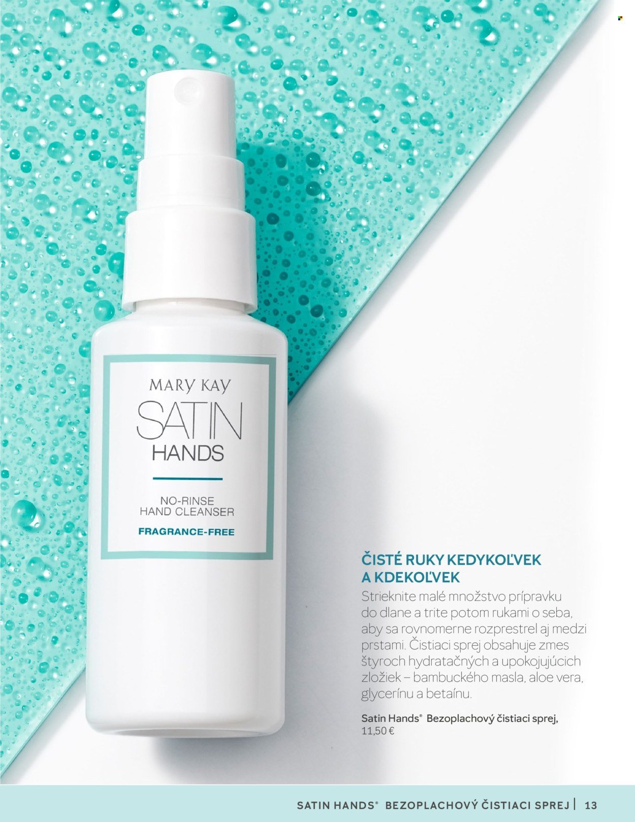 MARY KAY leták - Starostlivosť o ruky a telo (2024-05-17) | 13