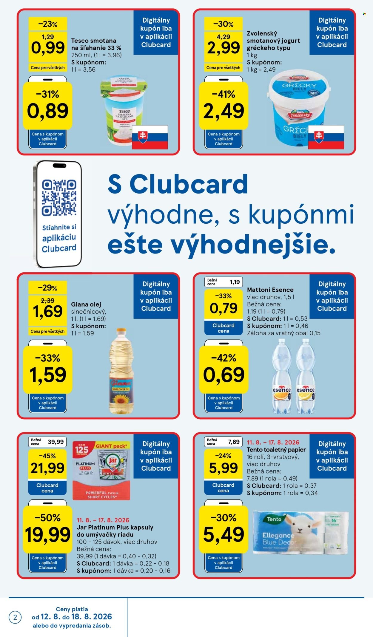 TESCO leták - Od stredy 12.8.2026