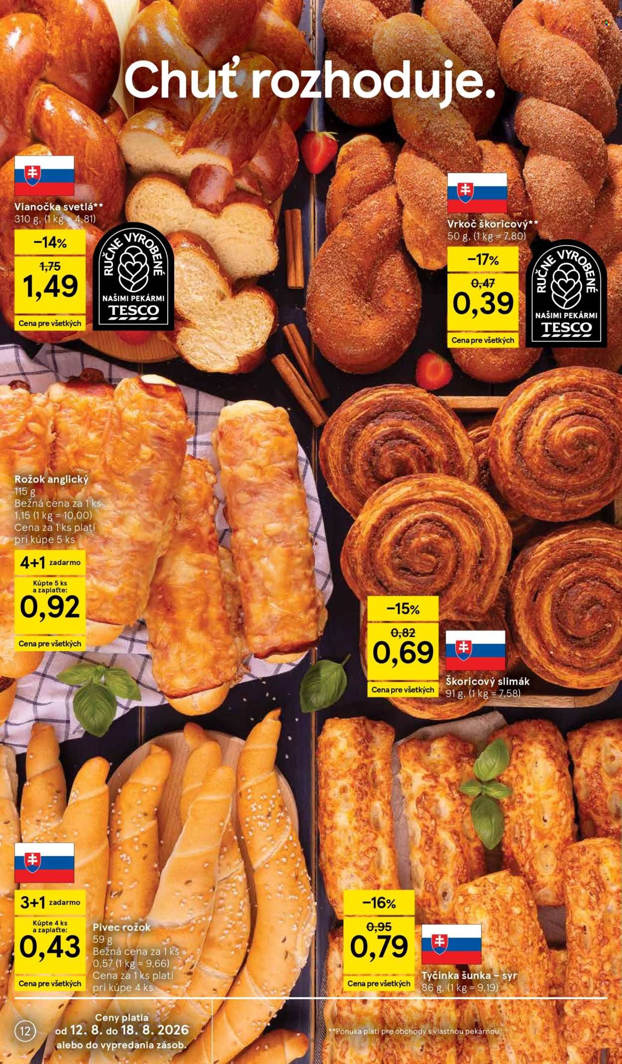 TESCO leták - Od stredy 12.8.2026