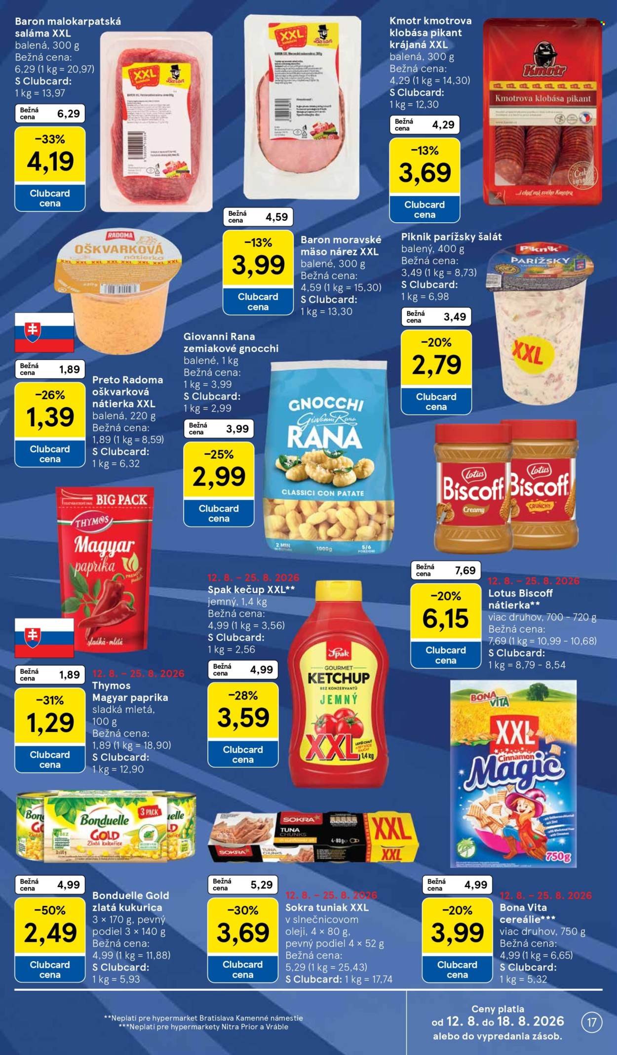 TESCO leták - Od stredy 12.8.2026