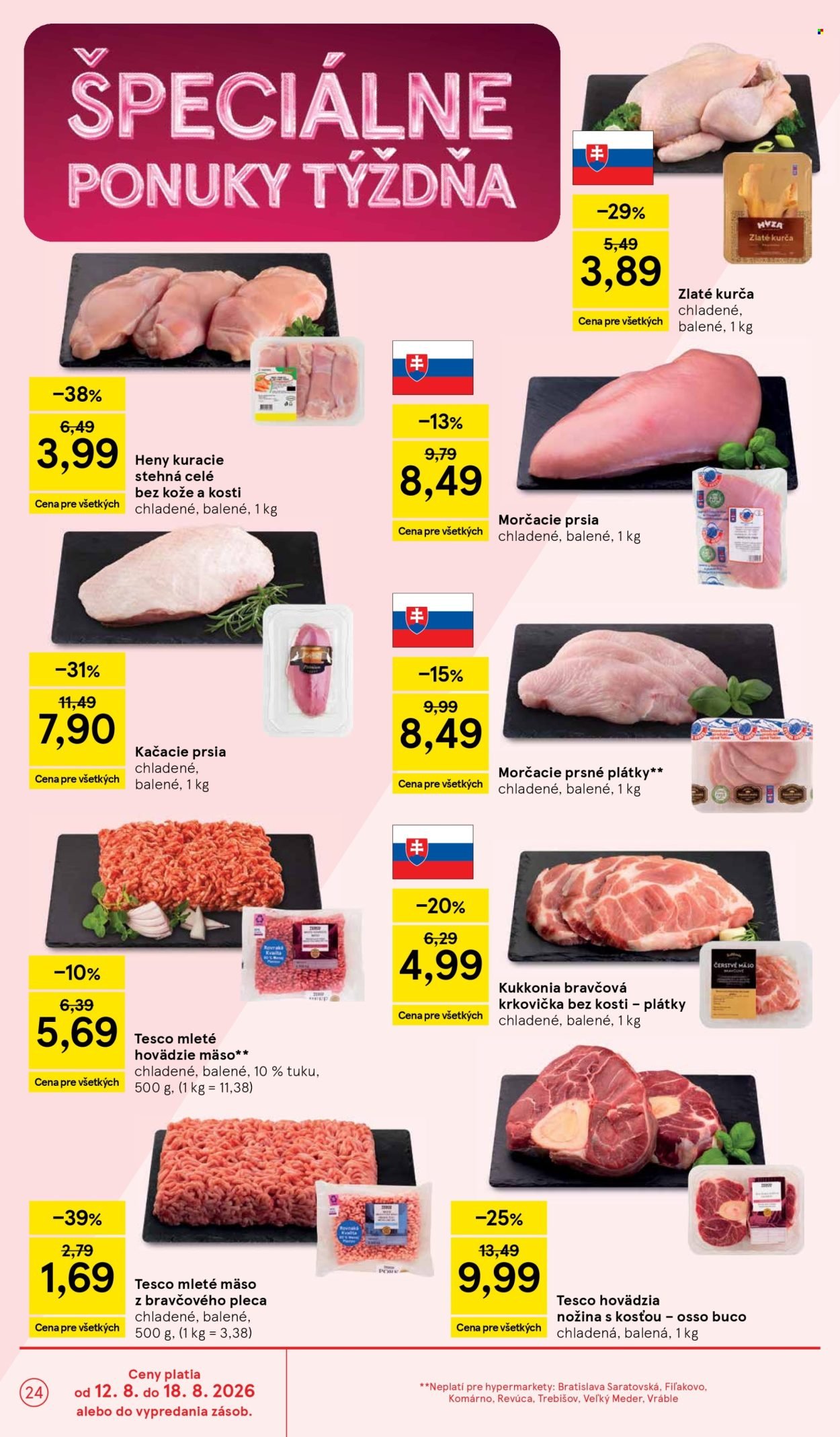 TESCO leták - Od stredy 12.8.2026