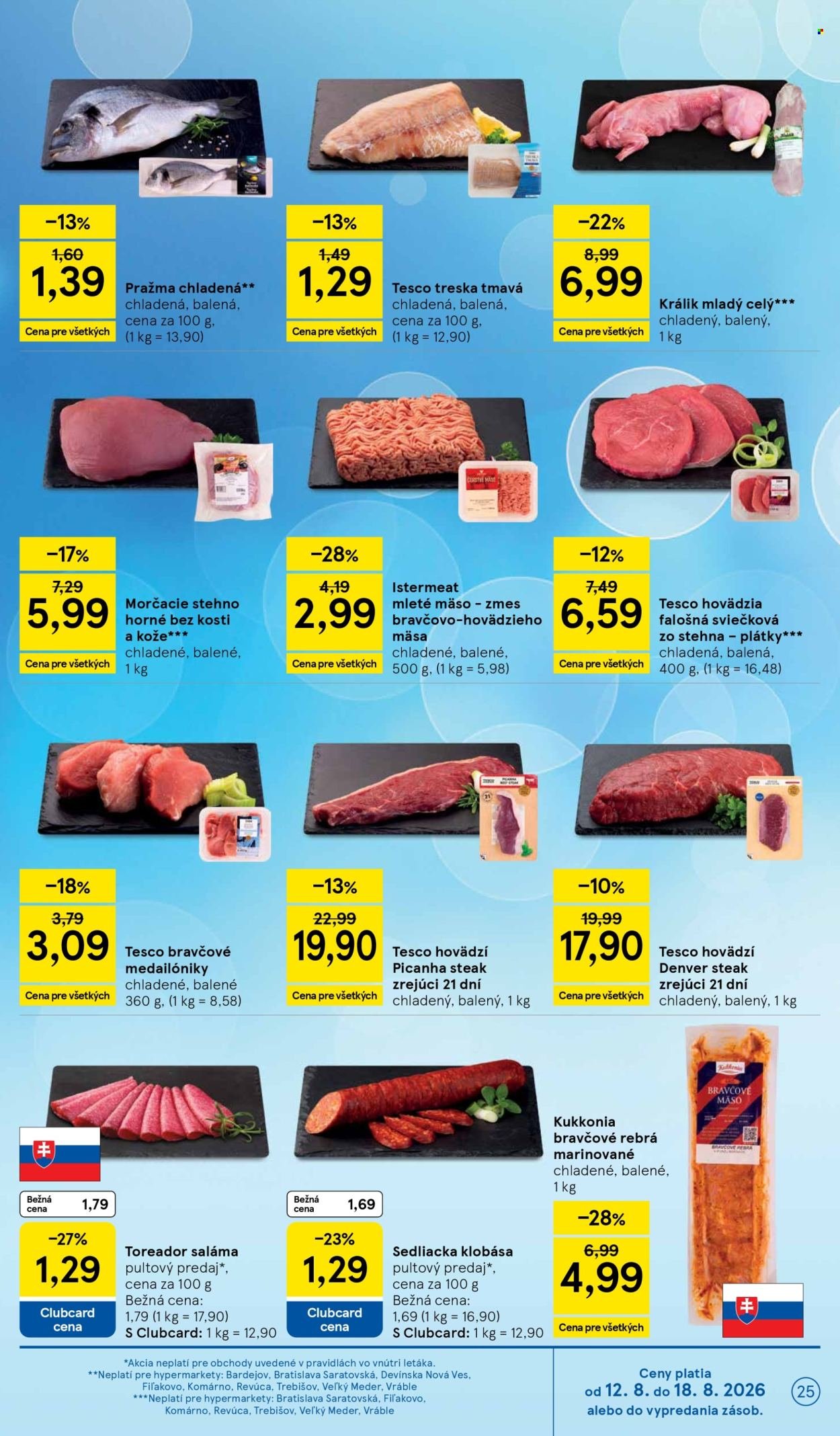 TESCO leták - Od stredy 12.8.2026