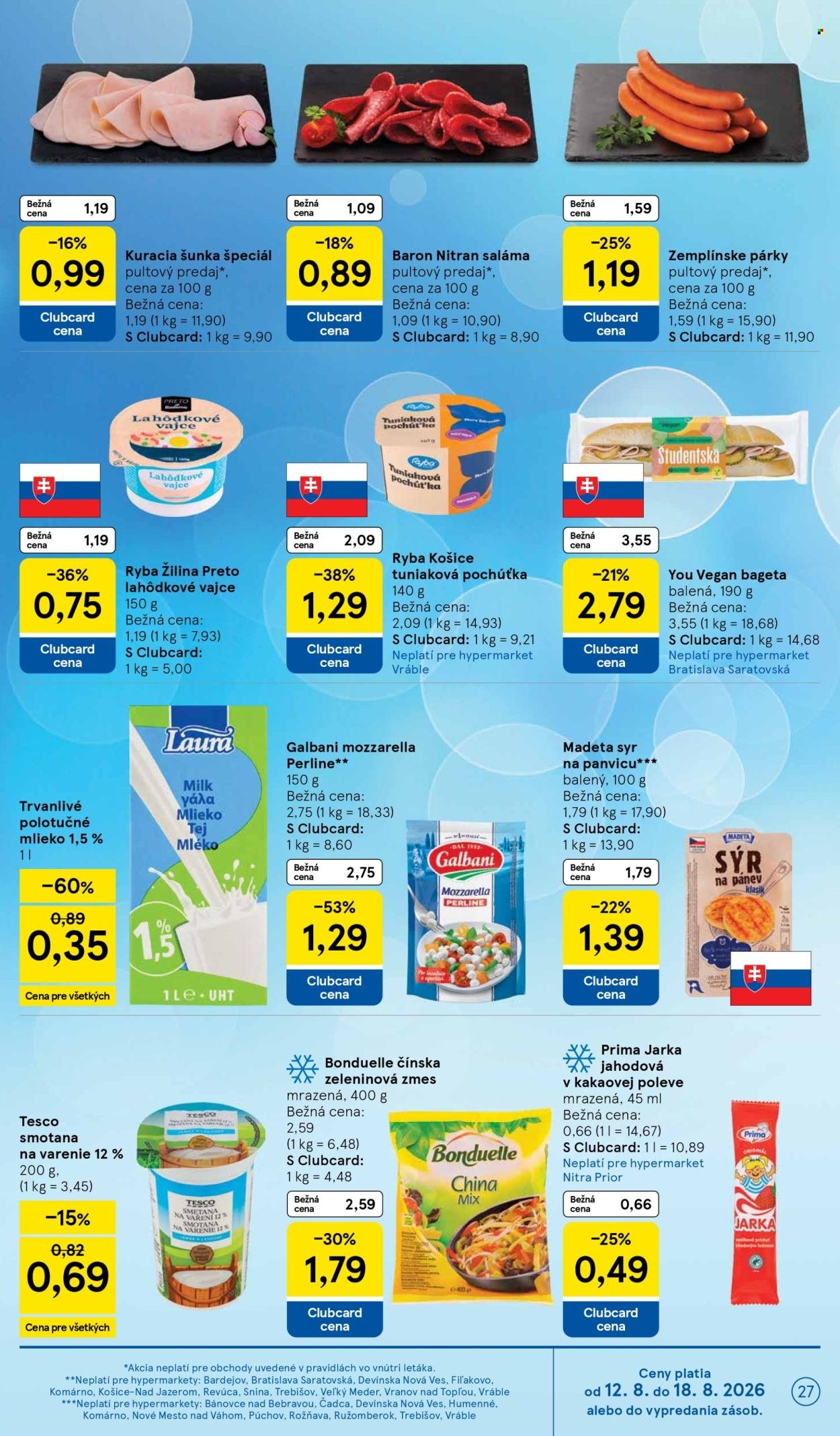 TESCO leták - Od stredy 12.8.2026