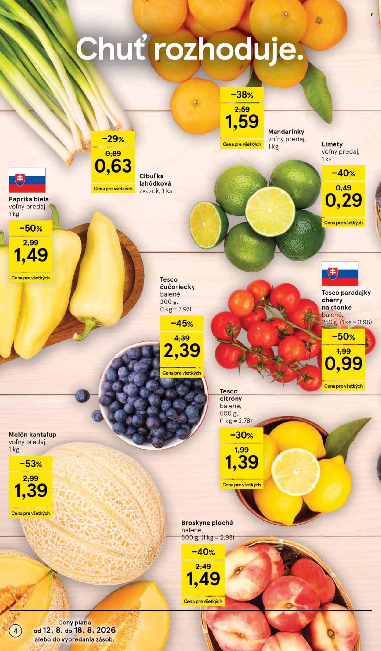 TESCO leták - Od stredy 12.8.2026