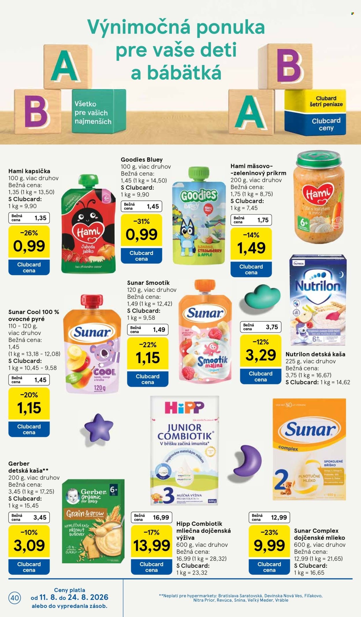 TESCO leták - Od stredy 12.8.2026