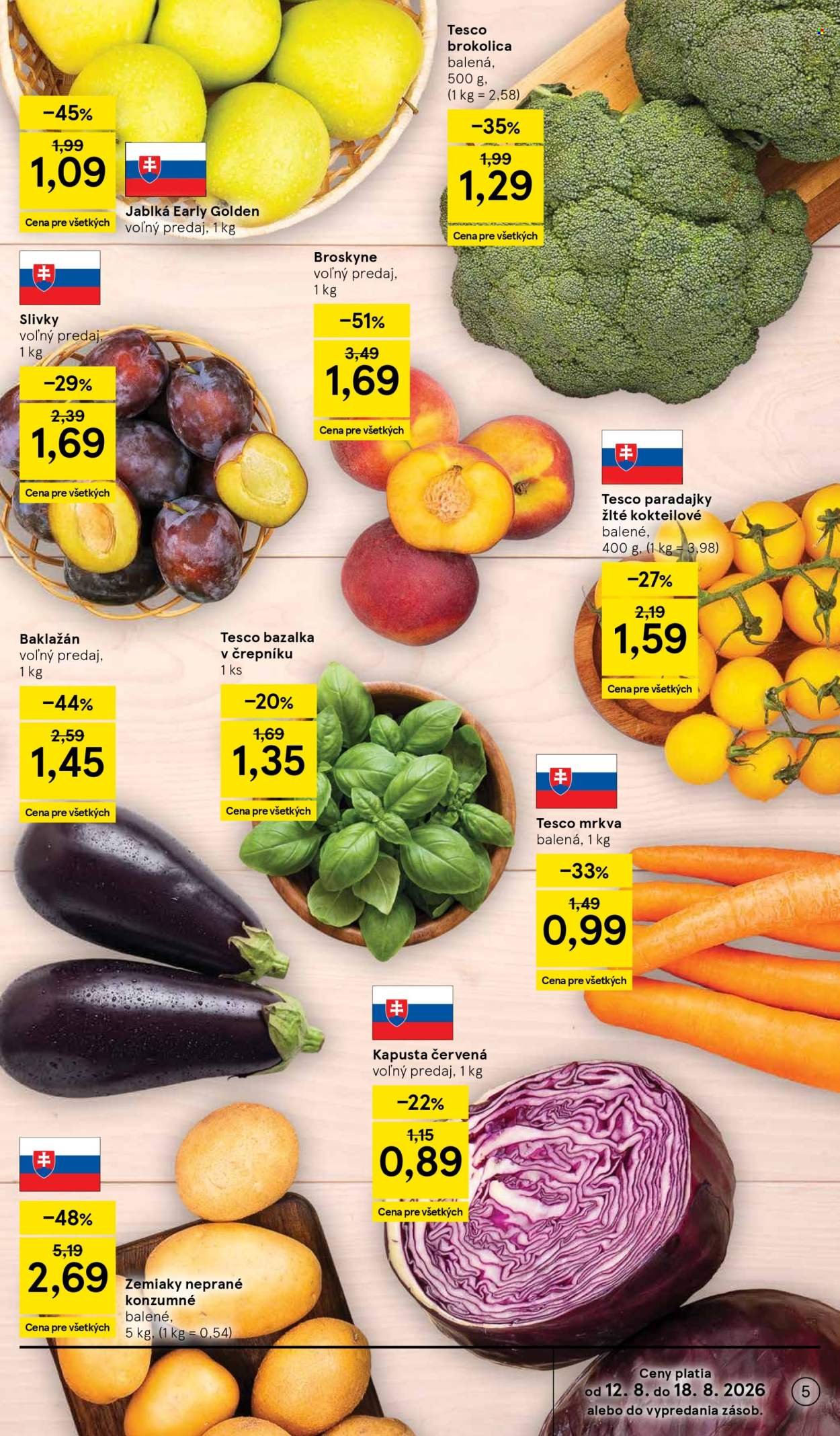 TESCO leták - Od stredy 12.8.2026