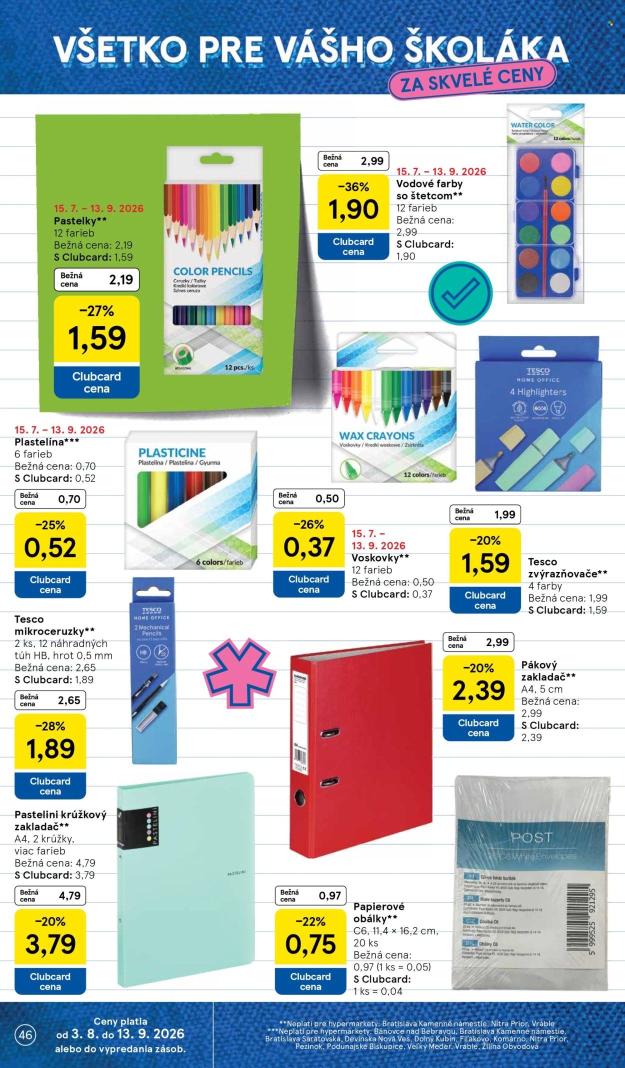 TESCO leták - Od stredy 12.8.2026