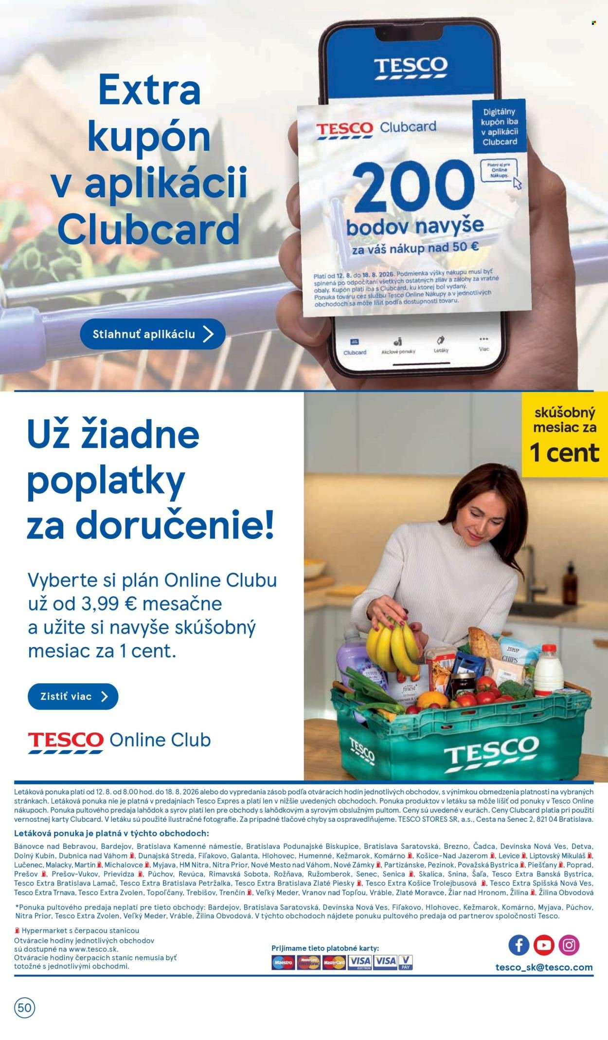 TESCO leták - Od stredy 12.8.2026
