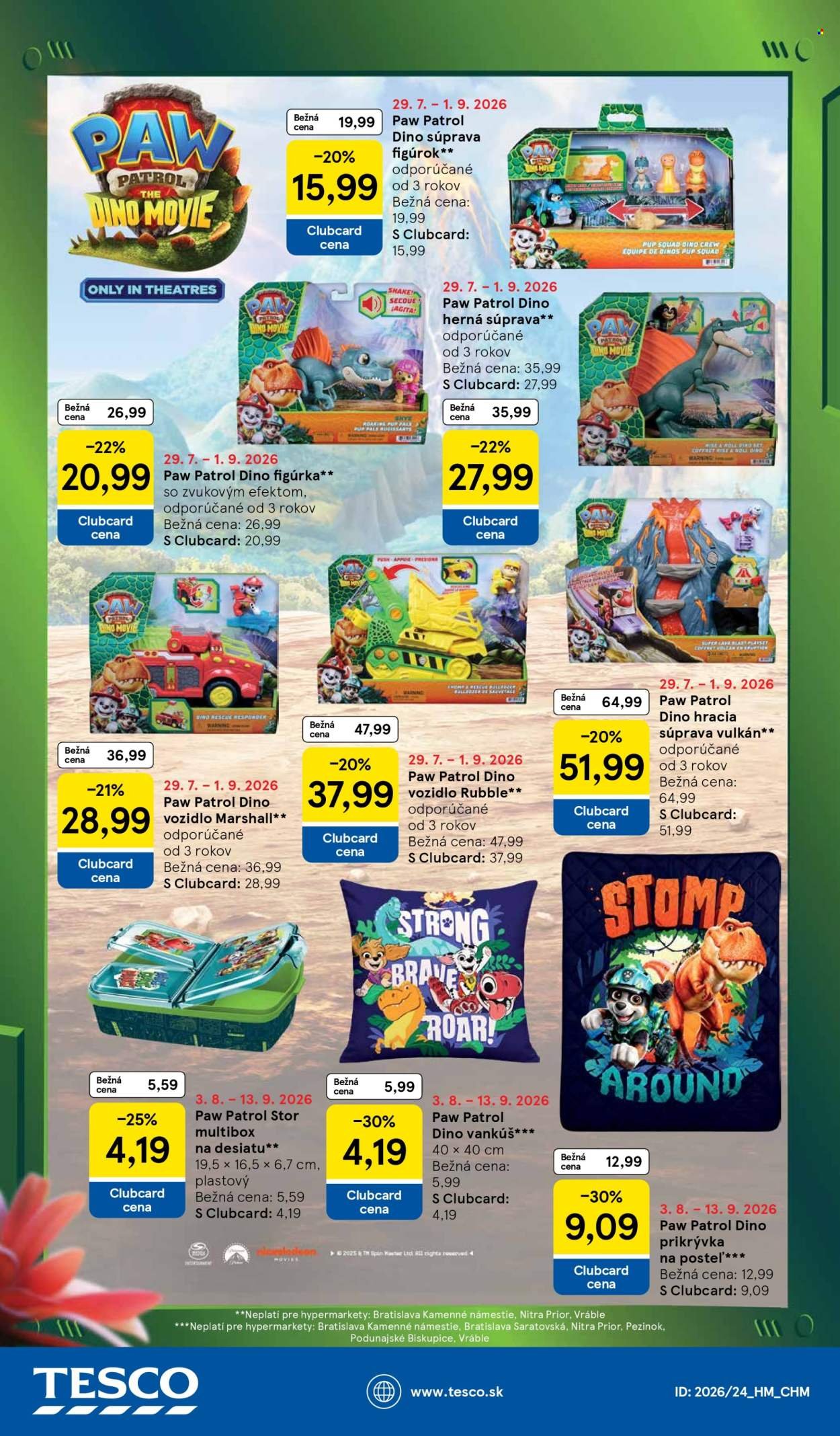 TESCO leták - Od stredy 12.8.2026