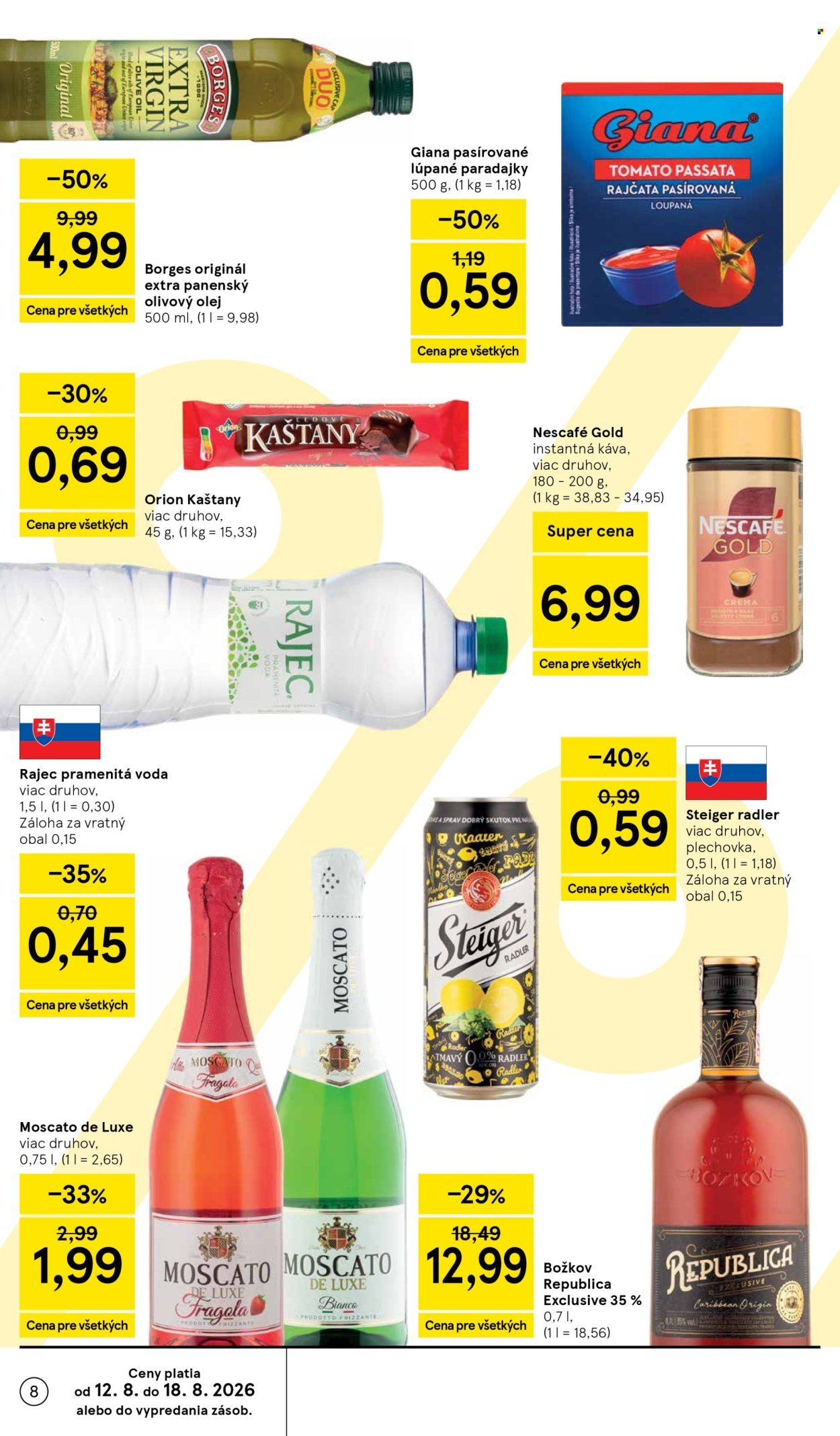 TESCO leták - Od stredy 12.8.2026
