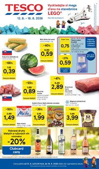 TESCO leták - Od stredy 12.8.2026