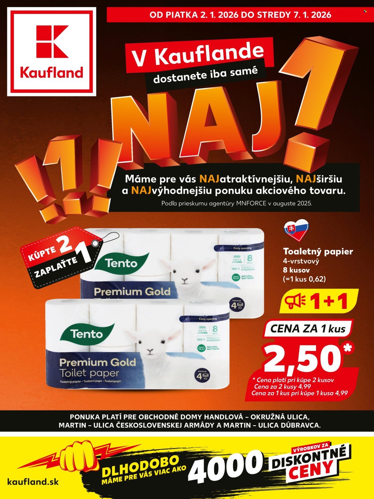 KAUFLAND leták - NAJ! (2026-01-02 - 2026-01-07) | 1