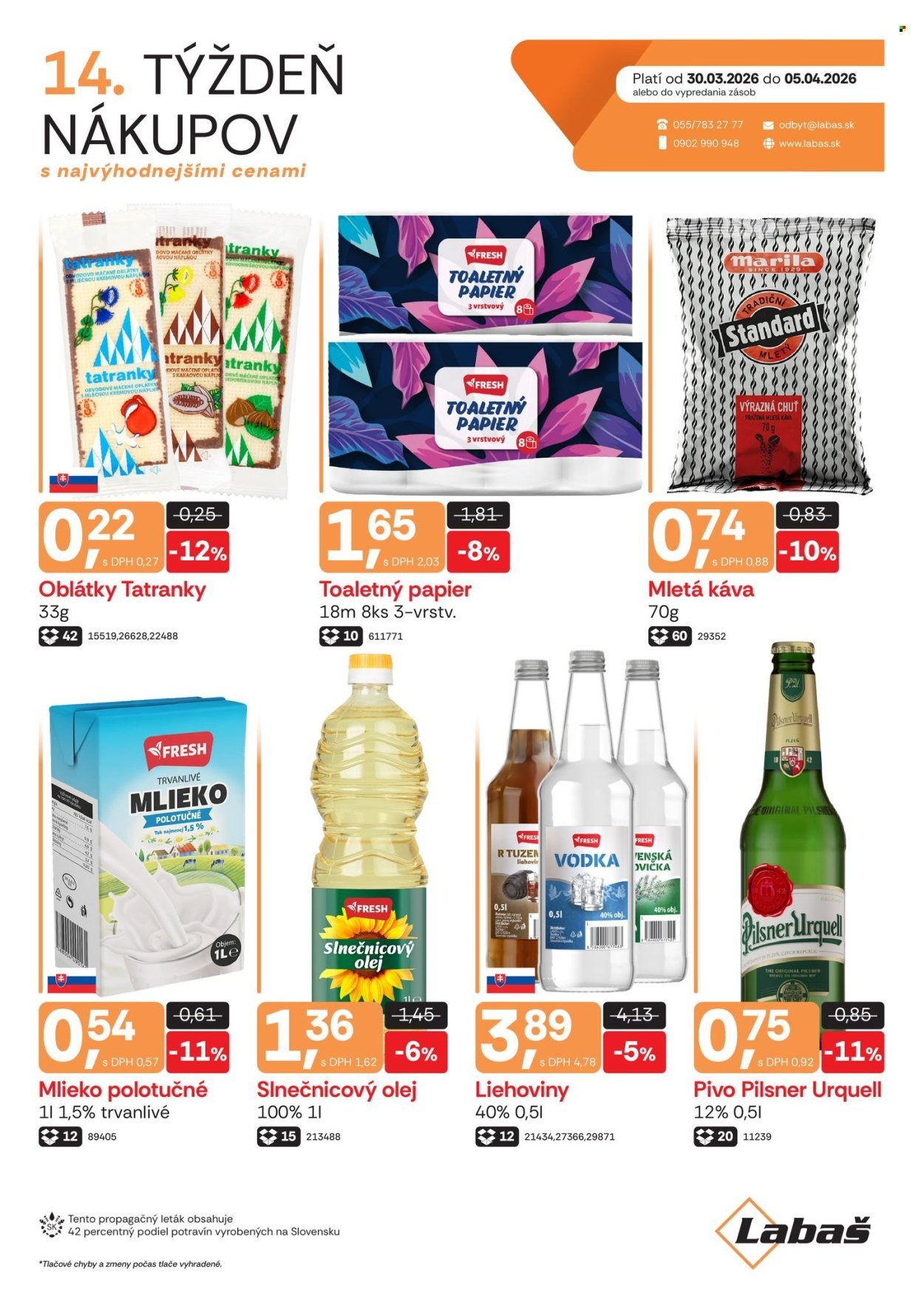 LABAŠ leták - Týždeň nákupov (2026-03-30 - 2026-04-05) | 1