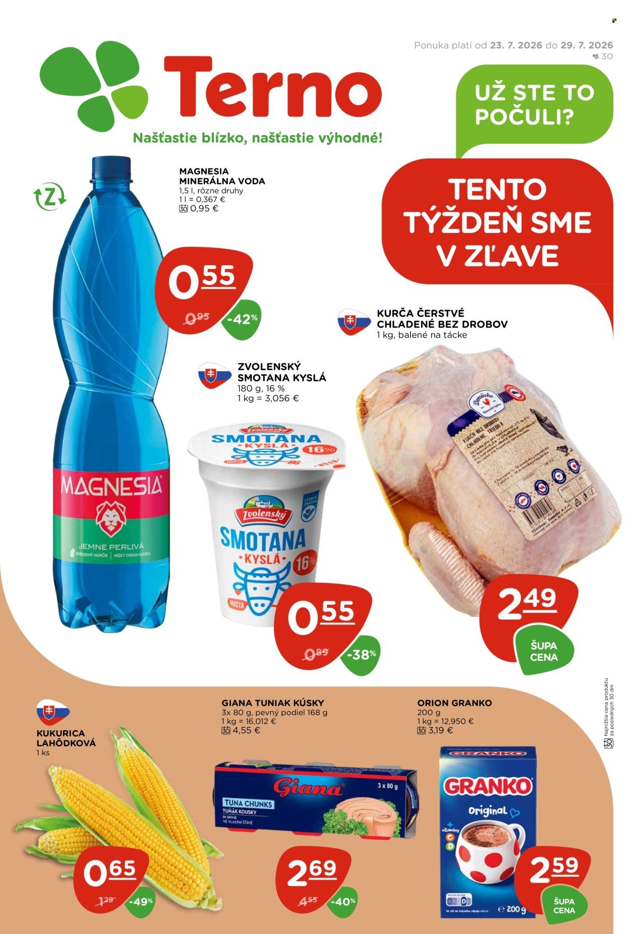 TERNO leták - Od štvrtka 23.7.2026