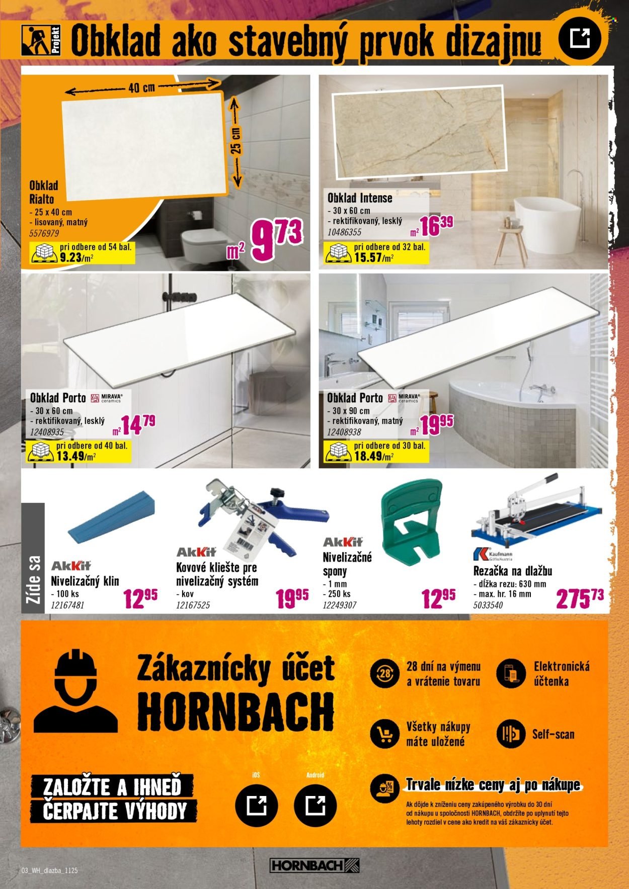 HORNBACH leták - Obklady a dlažby (2025-11-19 - 2025-12-03) | 3