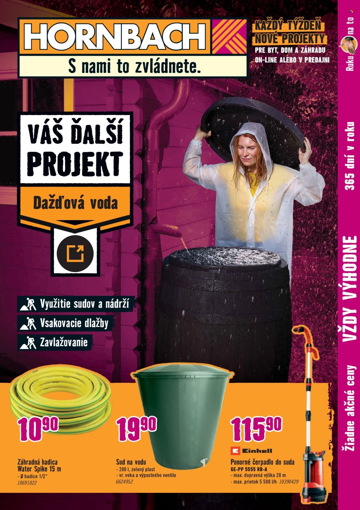 HORNBACH leták - Dažďová voda (2025-07-16 - 2025-07-30) | 1
