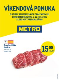 METRO leták - Víkendová ponuka lička (2026-05-07 - 2026-05-10)