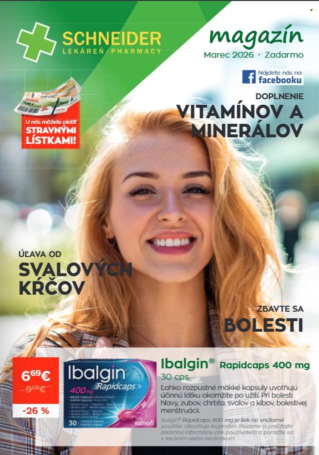 SCHNEIDER LEKÁREŇ leták - Od nedele 1.3.2026 (2026-03-01 - 2026-03-31) | 1