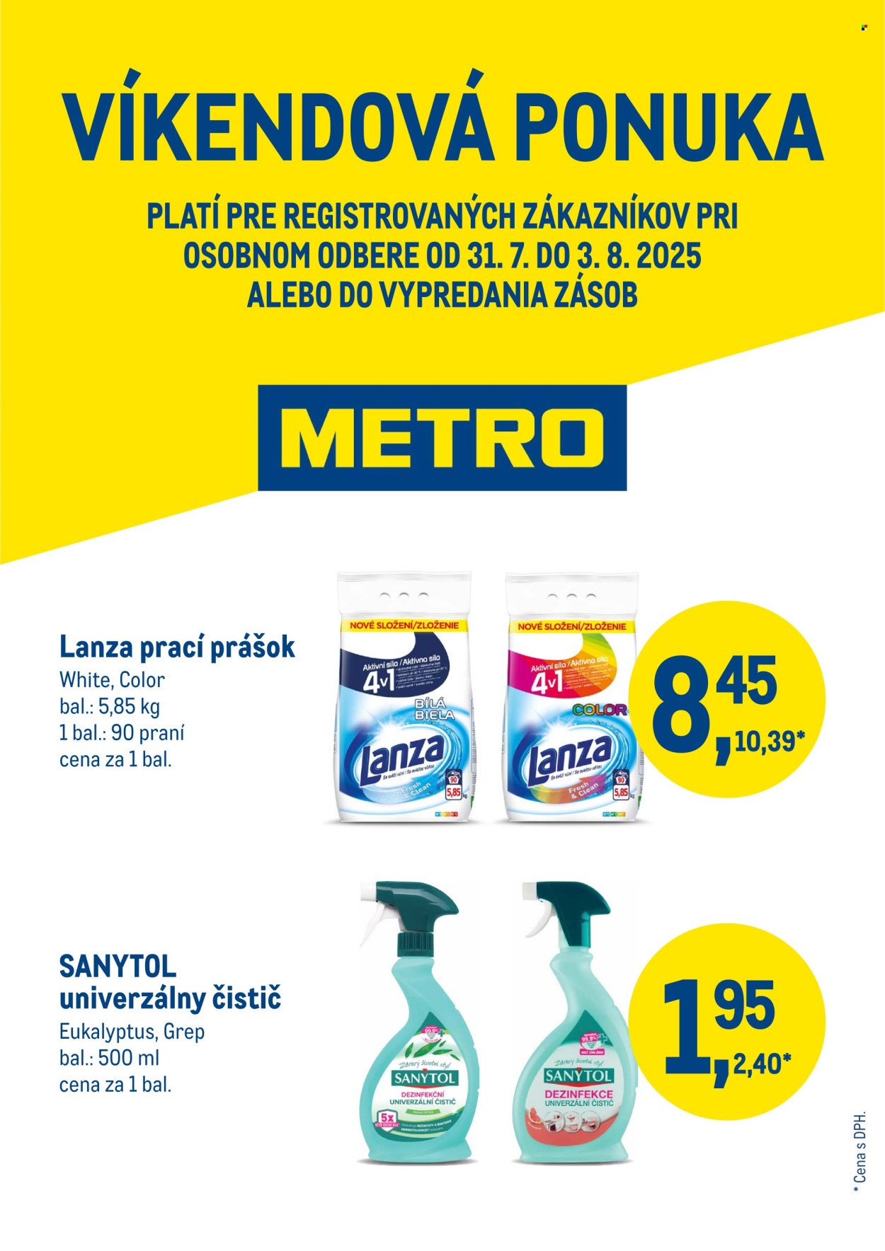 METRO leták - Víkendová ponuka - Drogéria (2025-07-31 - 2025-08-03) | 1