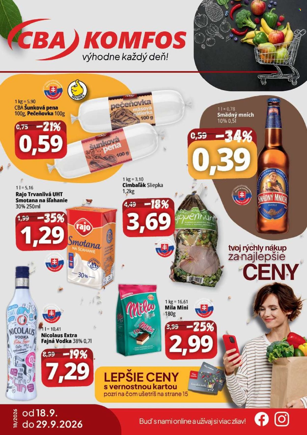 CBA KOMFOS leták - Aktuálna výhodná ponuka - nakúpiš opäť lacnejšie
