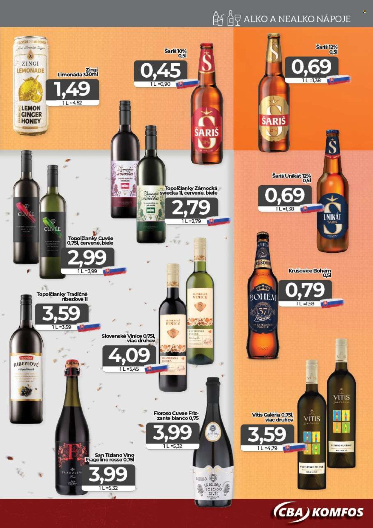 CBA KOMFOS leták - Aktuálna výhodná ponuka - nakúpiš opäť lacnejšie