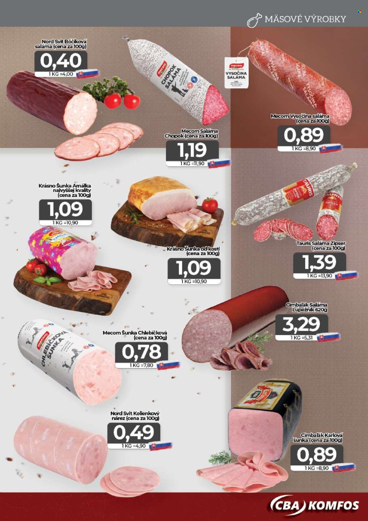 CBA KOMFOS leták - Aktuálna výhodná ponuka - nakúpiš opäť lacnejšie