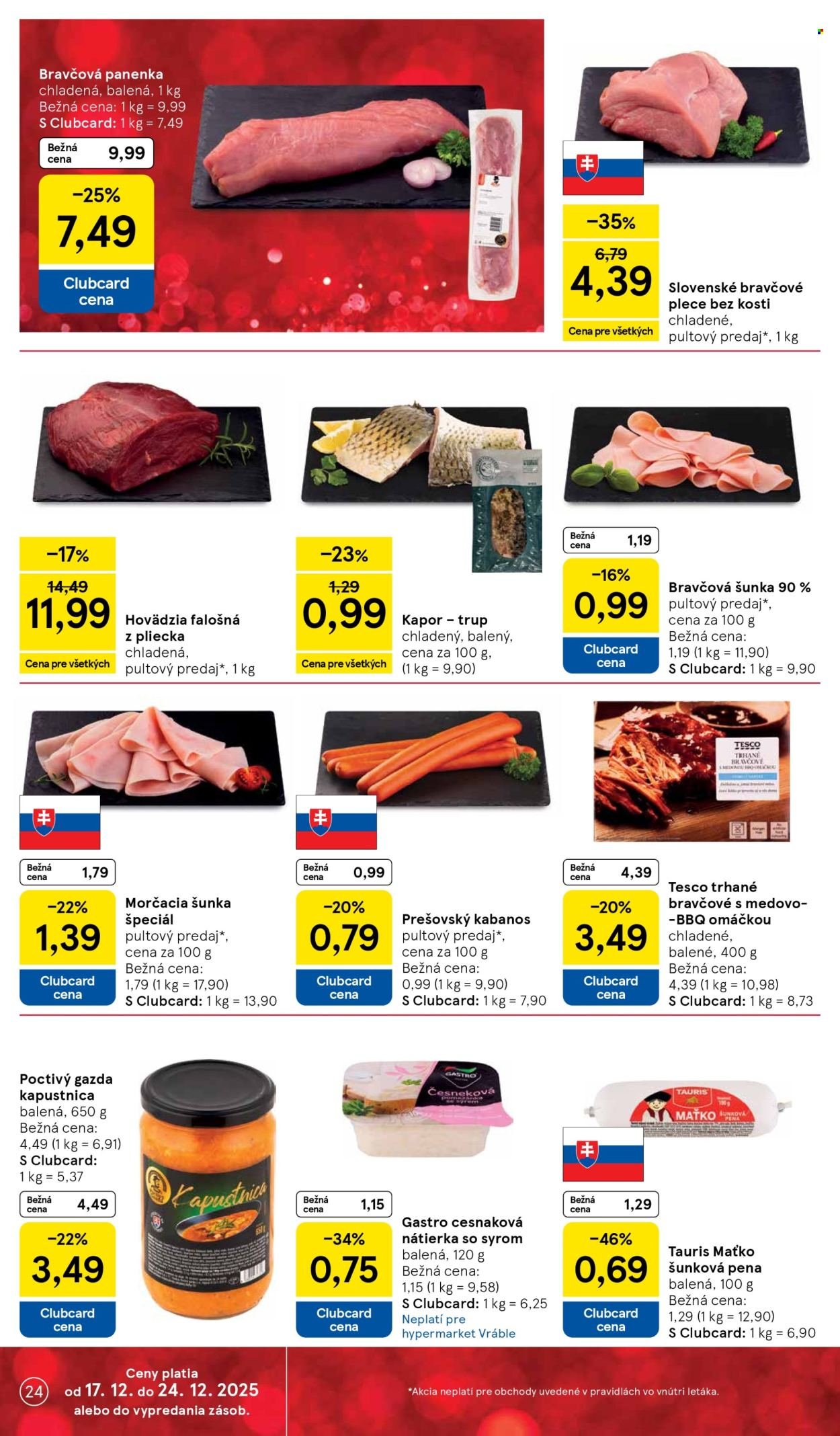 TESCO leták - Od stredy 17.12.2025 (2025-12-17 - 2025-12-24) | 24