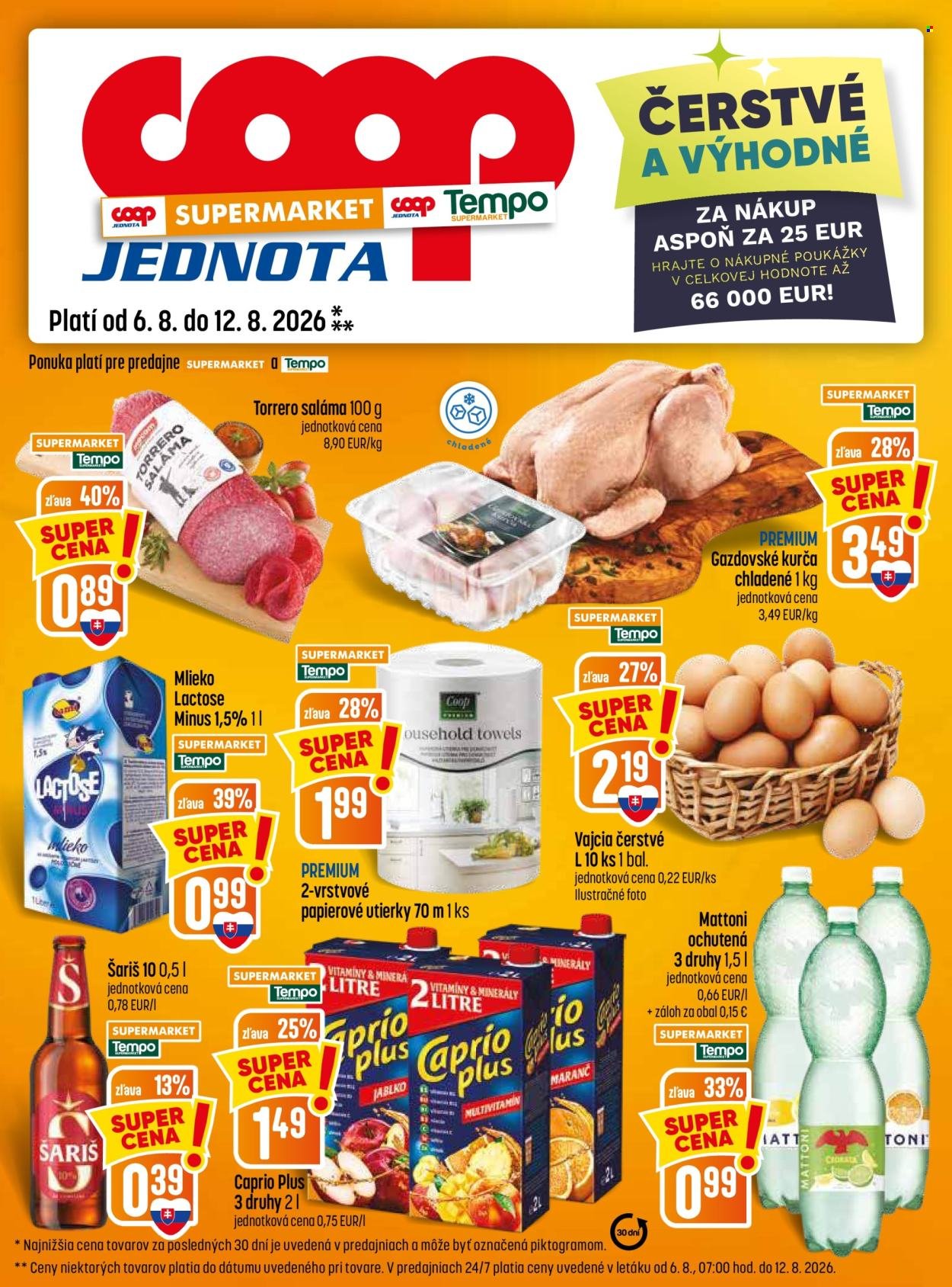 COOP JEDNOTA leták - Od štvrtka 6.8.2026