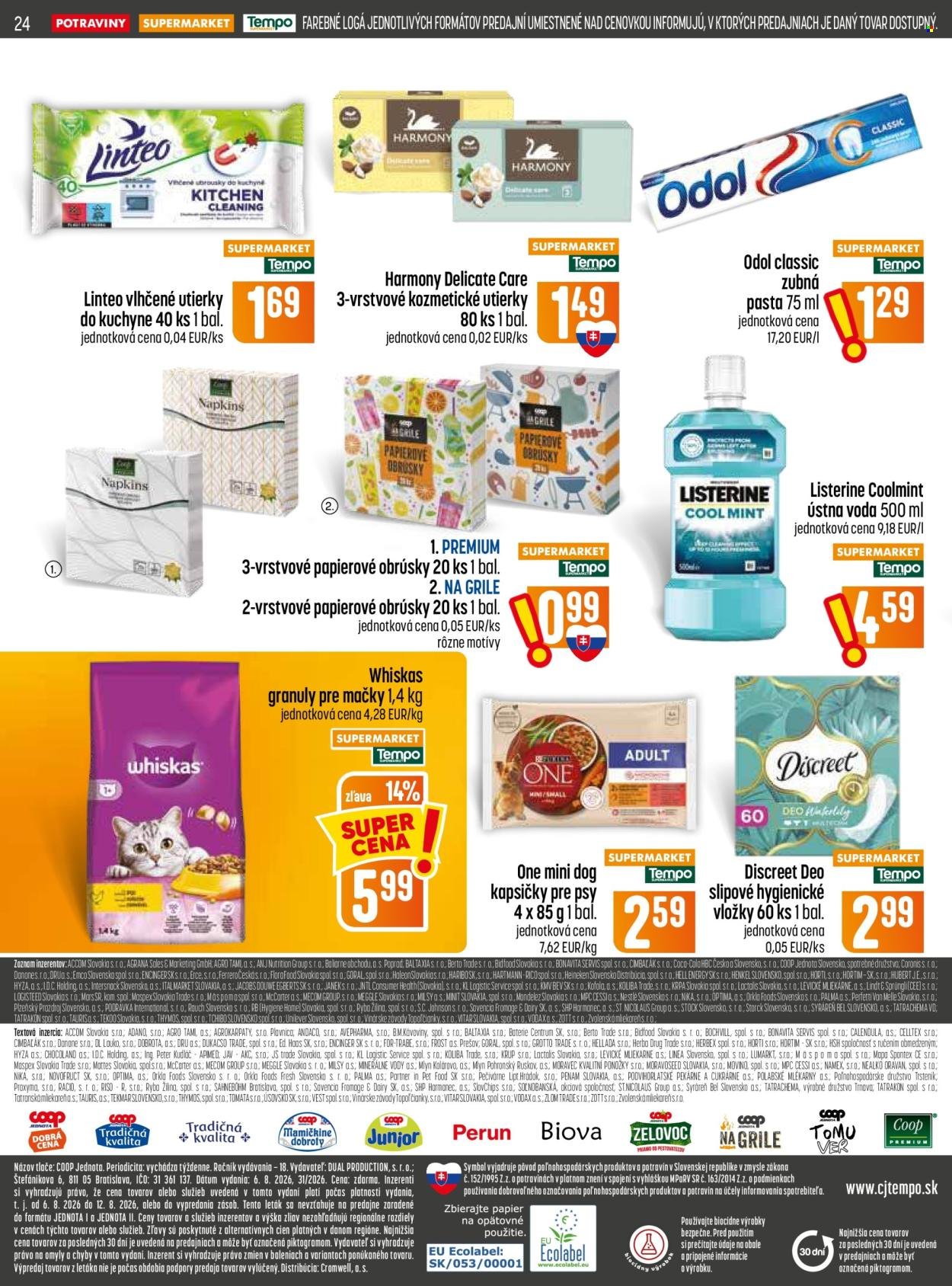 COOP JEDNOTA leták - Od štvrtka 6.8.2026