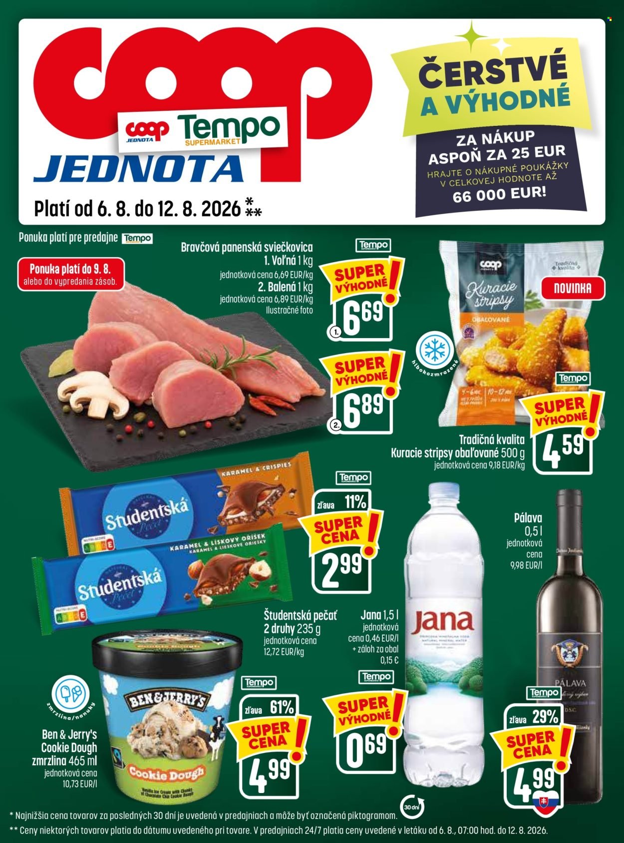COOP JEDNOTA leták - Od štvrtka 6.8.2026
