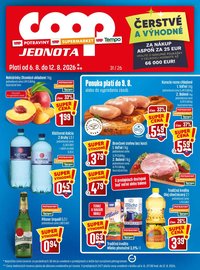 COOP JEDNOTA leták - Od štvrtka 6.8.2026