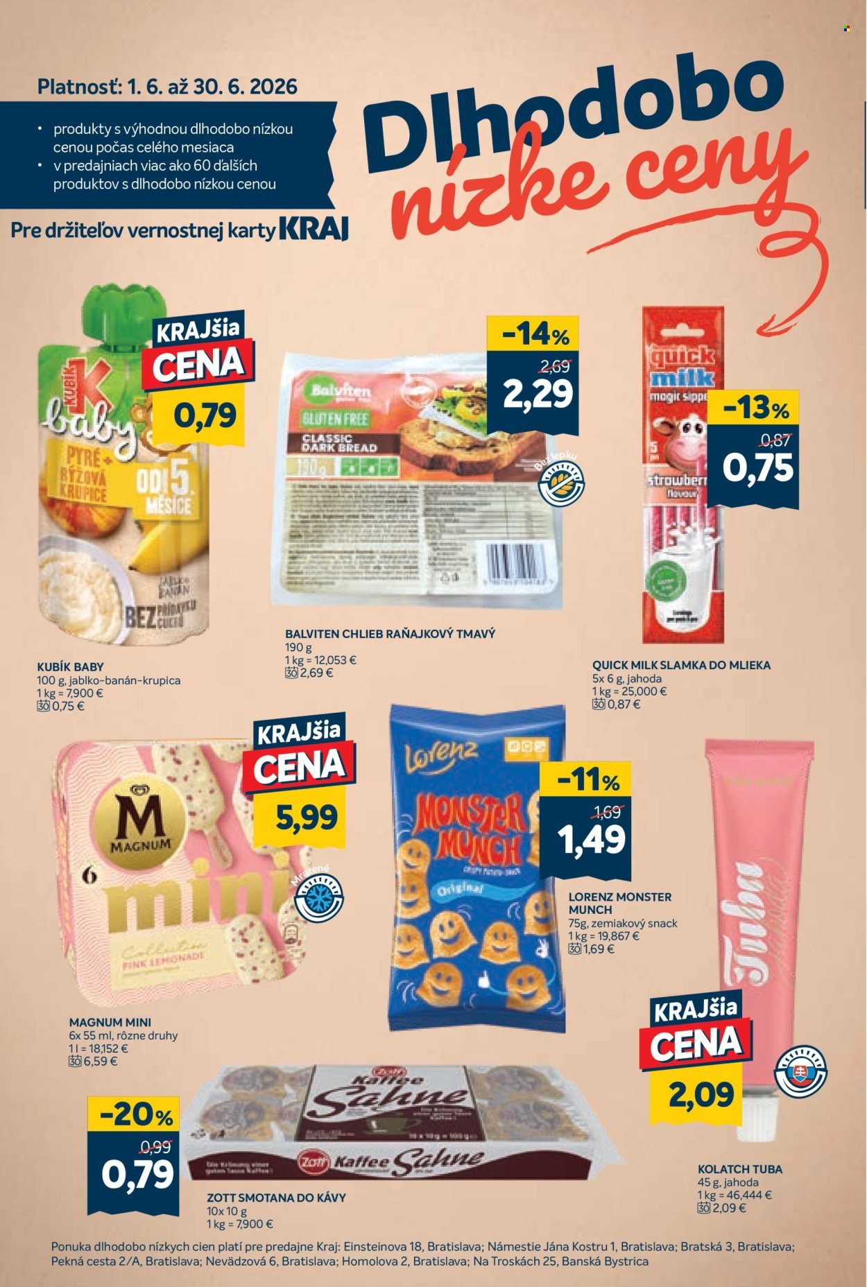 KRAJ leták - Od štvrtka 4.6.2026