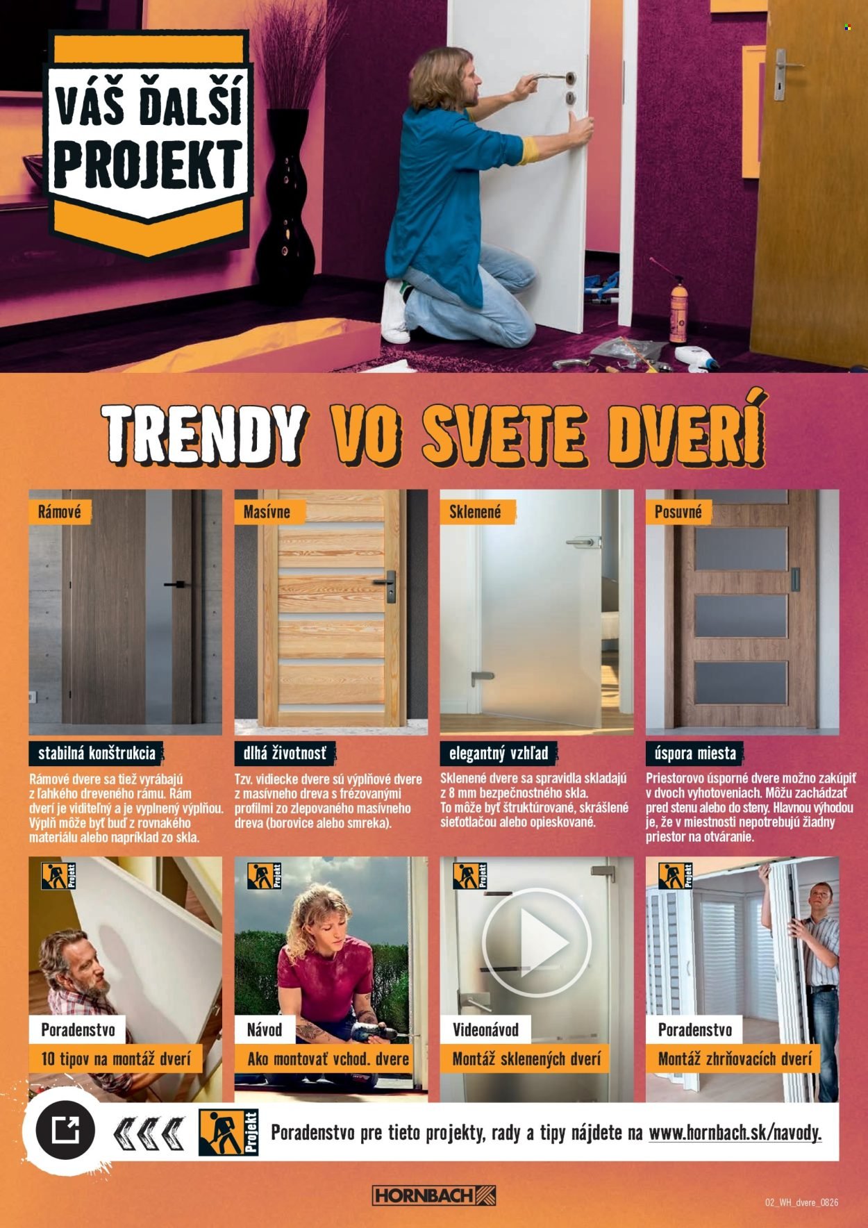 HORNBACH leták - Váš ďalší projekt - Dvere