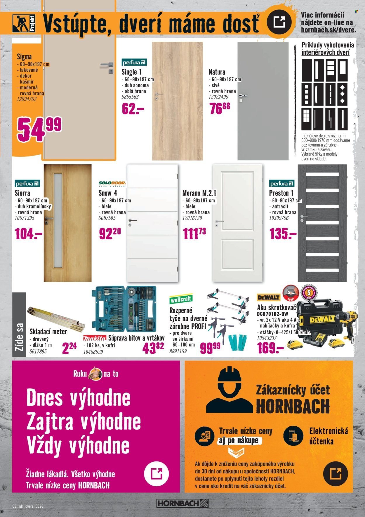 HORNBACH leták - Váš ďalší projekt - Dvere