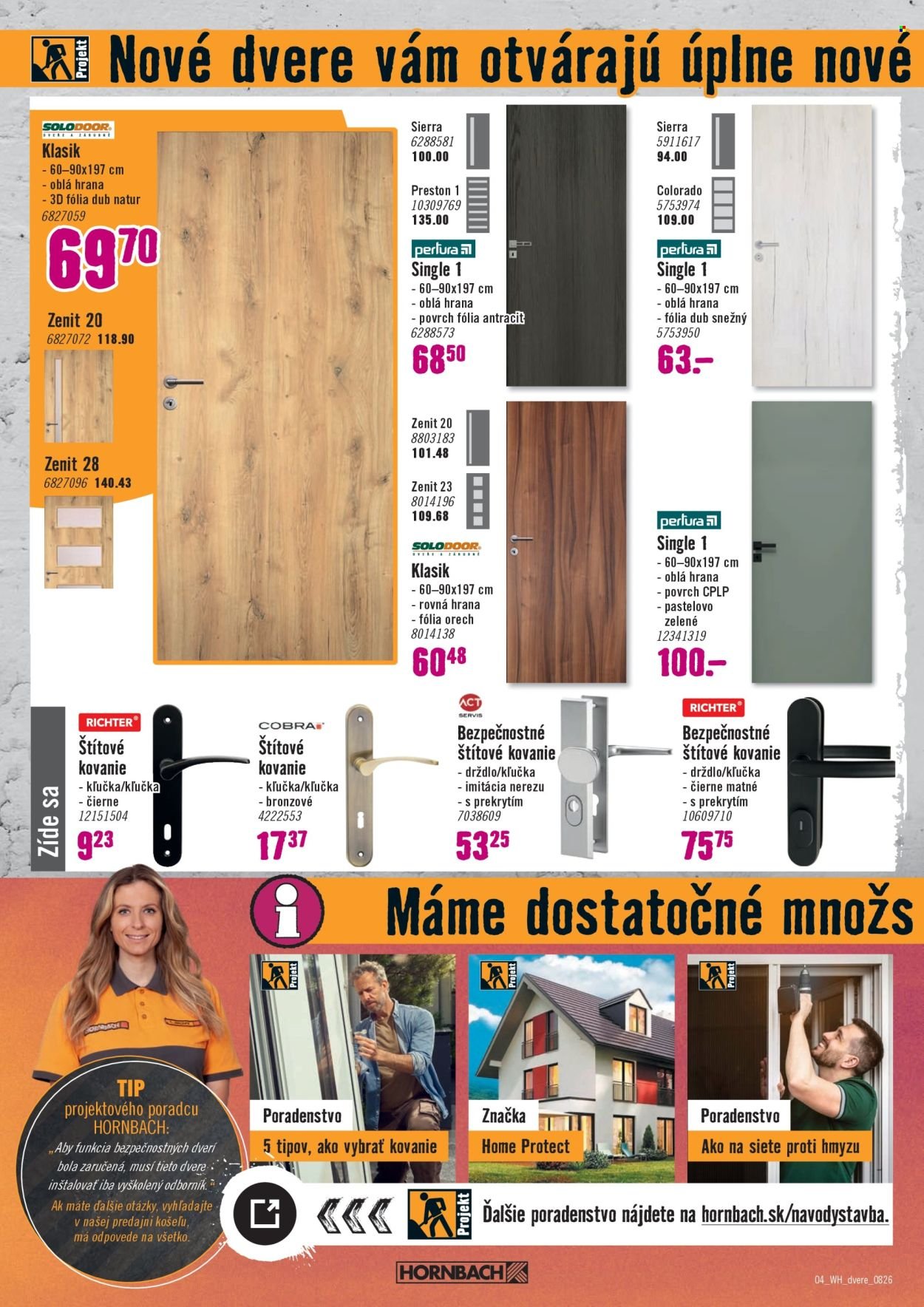 HORNBACH leták - Váš ďalší projekt - Dvere
