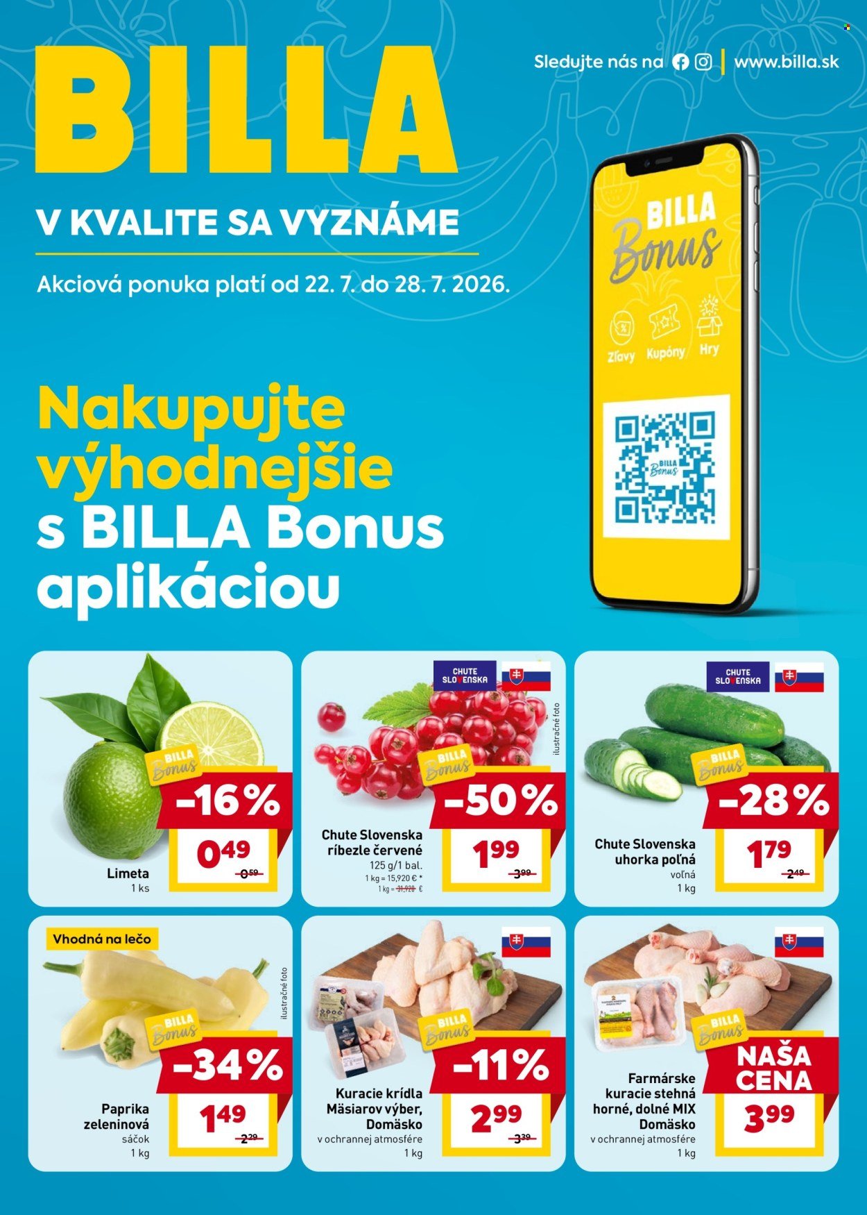 BILLA leták - Bonus leták