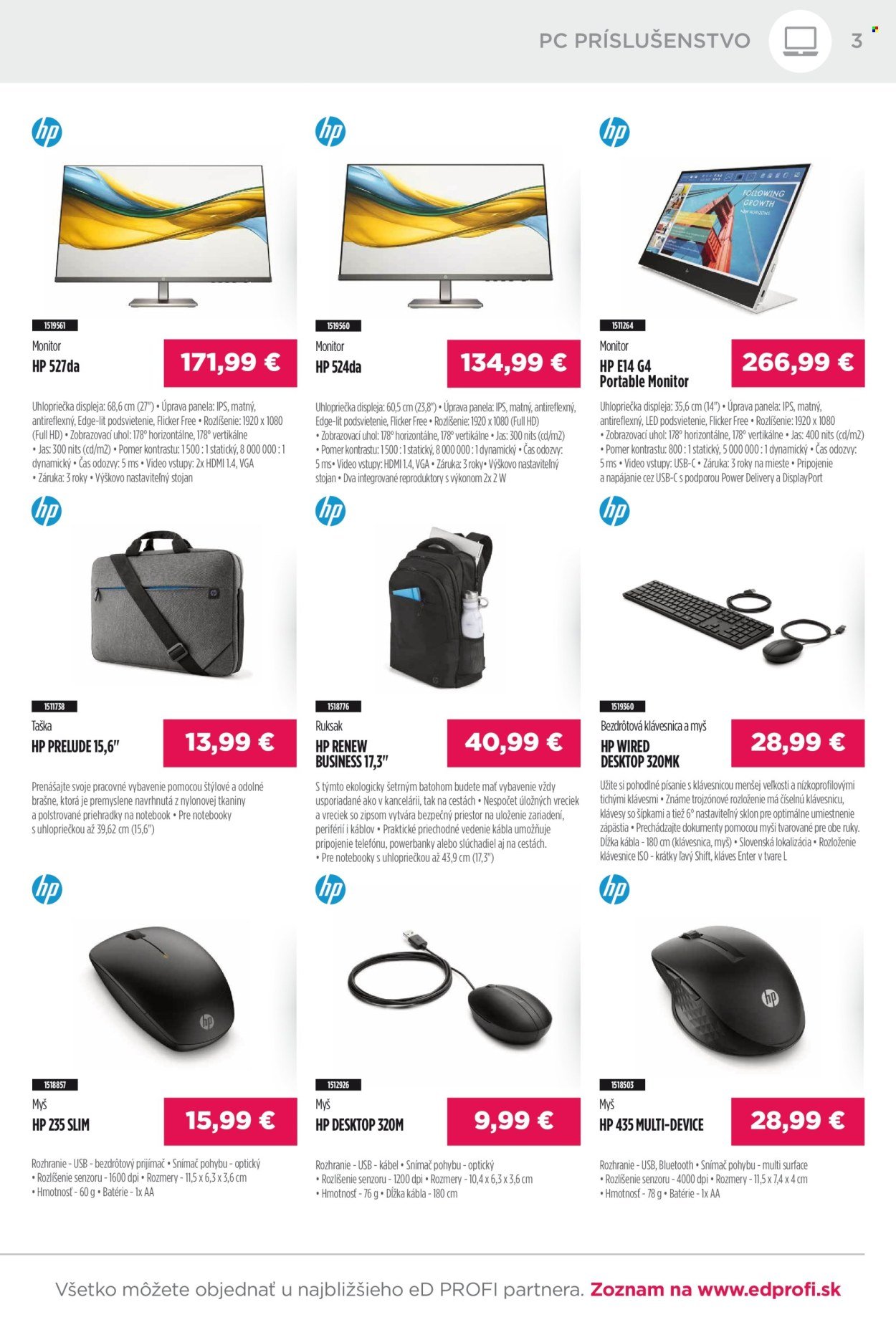 ED PROFI leták - Od stredy 1.4.2026 (2026-04-01 - 2026-04-30) | 3
