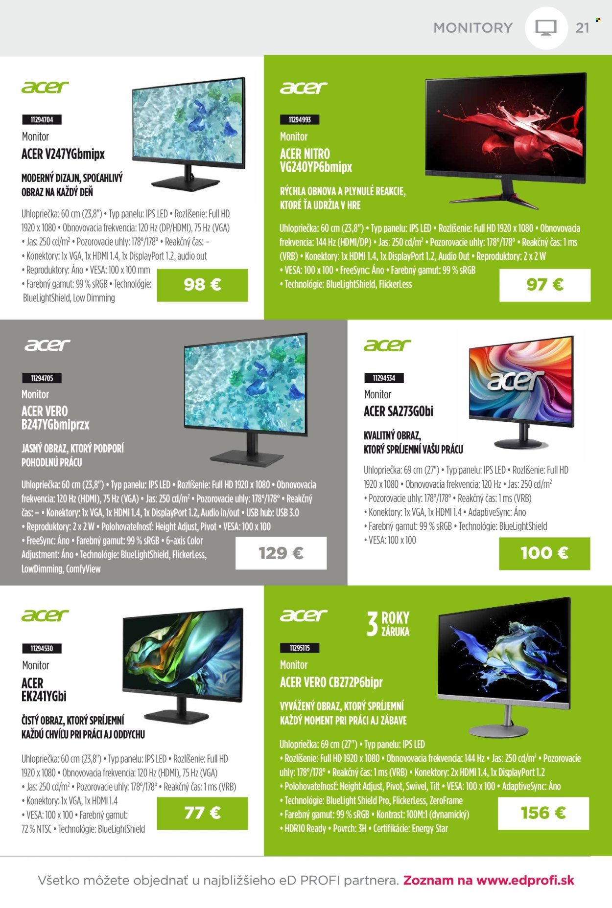 ED PROFI leták - Od stredy 1.4.2026 (2026-04-01 - 2026-04-30) | 21