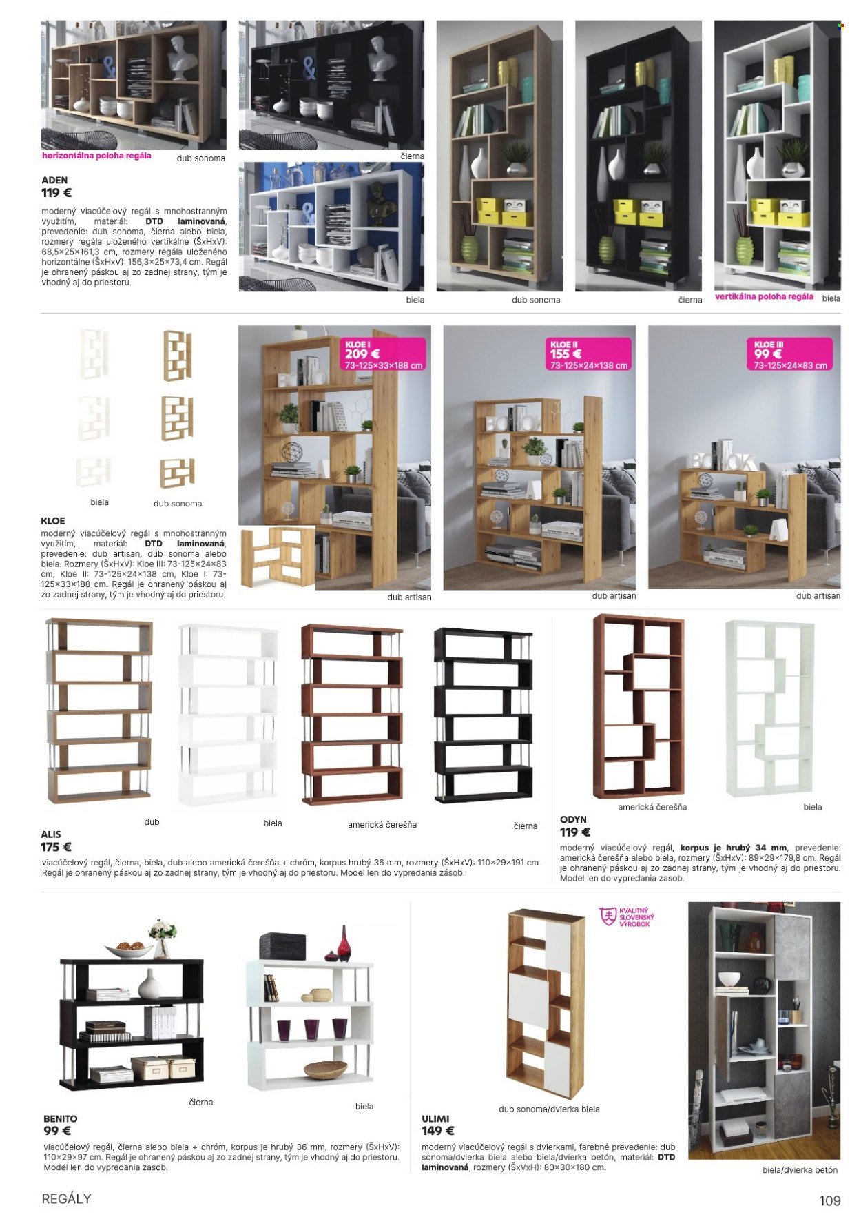 KONDELA leták - Katalóg nábytku a doplnkov (2025-05-21) | 109