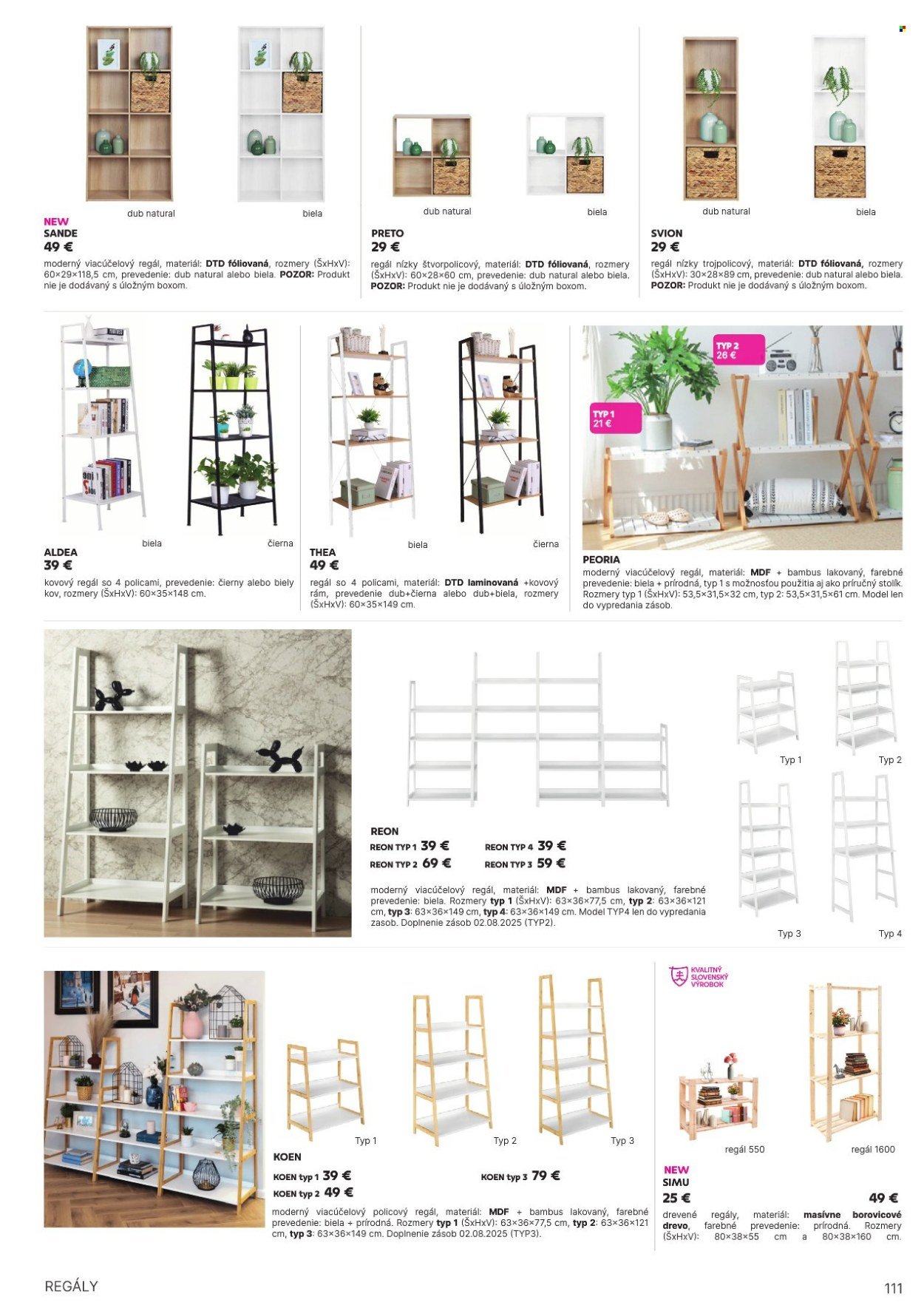 KONDELA leták - Katalóg nábytku a doplnkov (2025-05-21) | 111