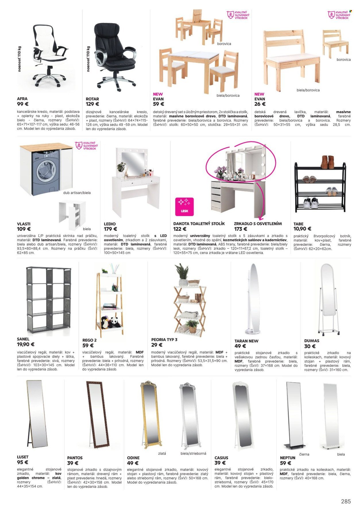 KONDELA leták - Katalóg nábytku a doplnkov (2025-05-21) | 285