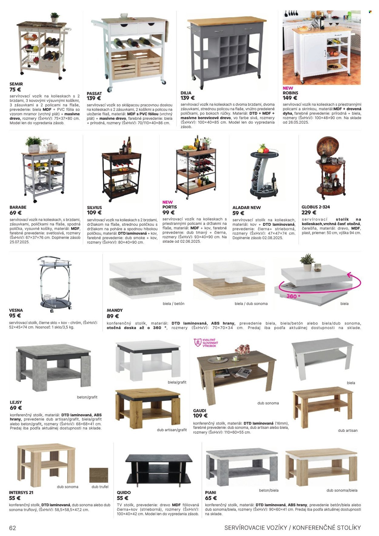 KONDELA leták - Katalóg nábytku a doplnkov (2025-05-21) | 62