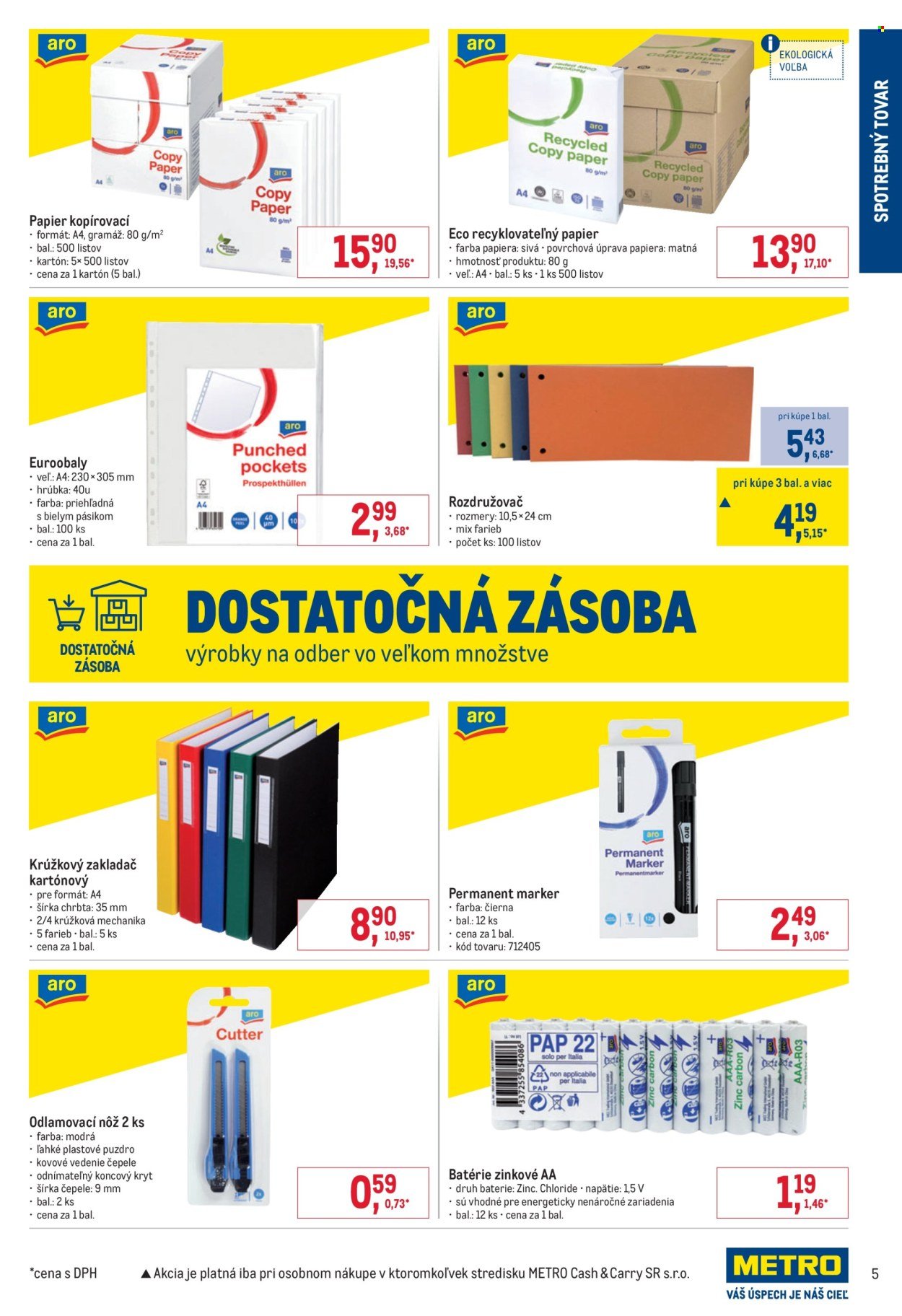 METRO leták - Spotrebný tovar (2026-03-11 - 2026-03-24) | 5