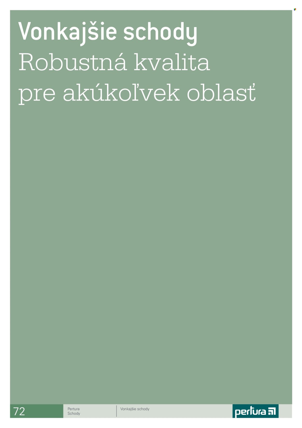 HORNBACH leták - Schody Pertura