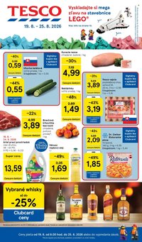 TESCO leták - Od stredy 19.8.2026