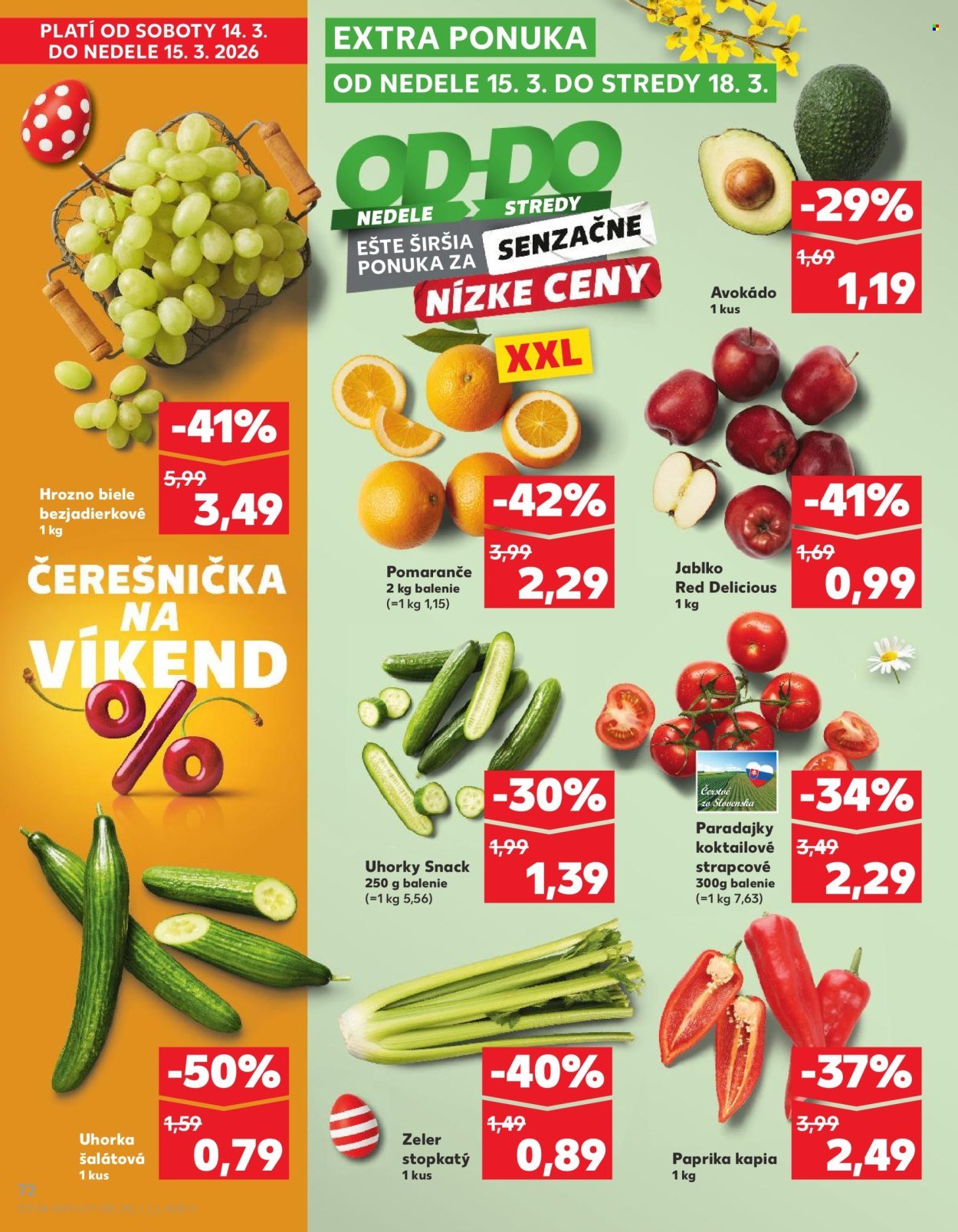 KAUFLAND leták - Od štvrtka 12.3.2026 (2026-03-12 - 2026-03-18) | 72
