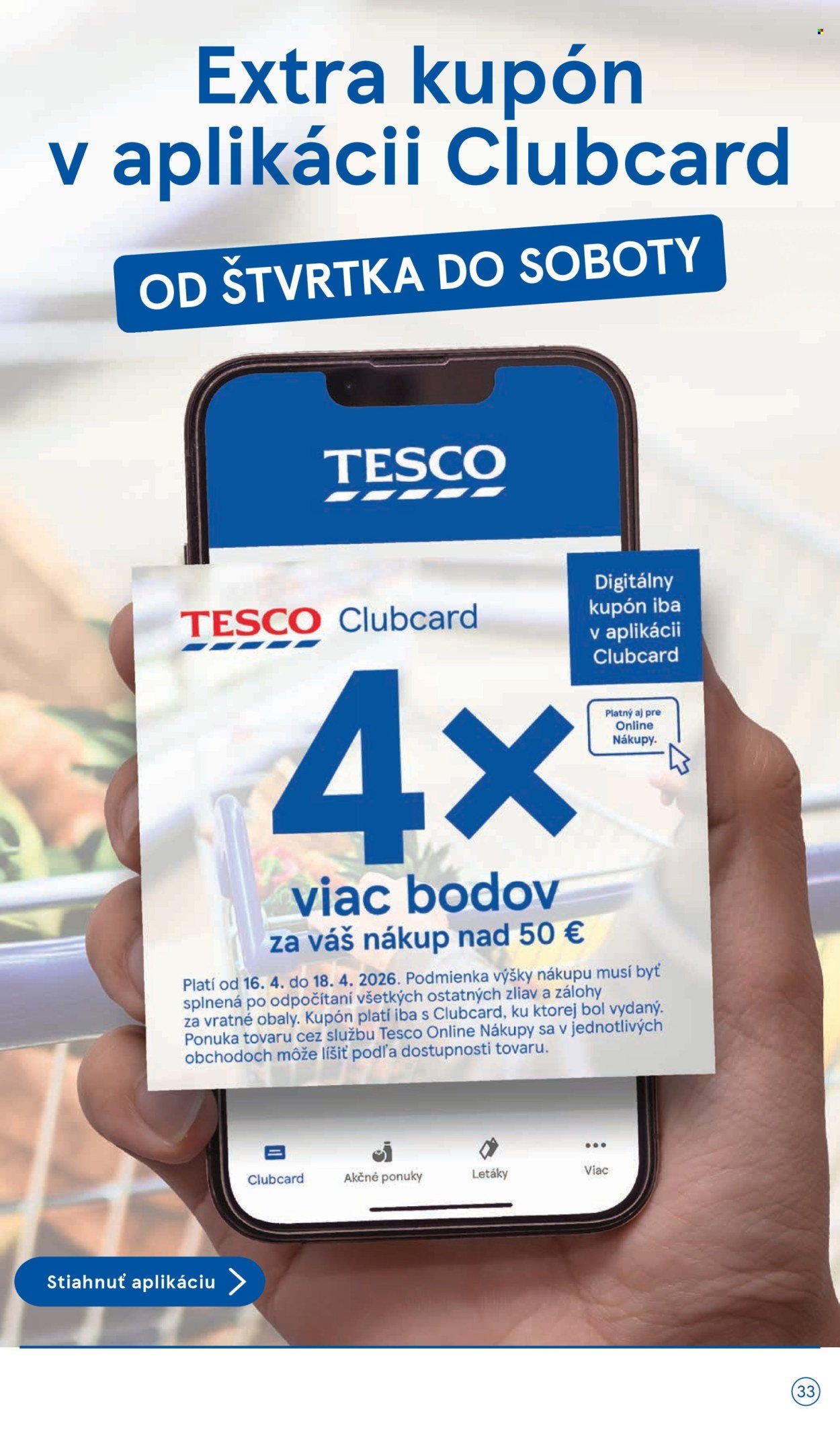 TESCO leták - Od stredy 15.4.2026 (2026-04-15 - 2026-04-21) | 33
