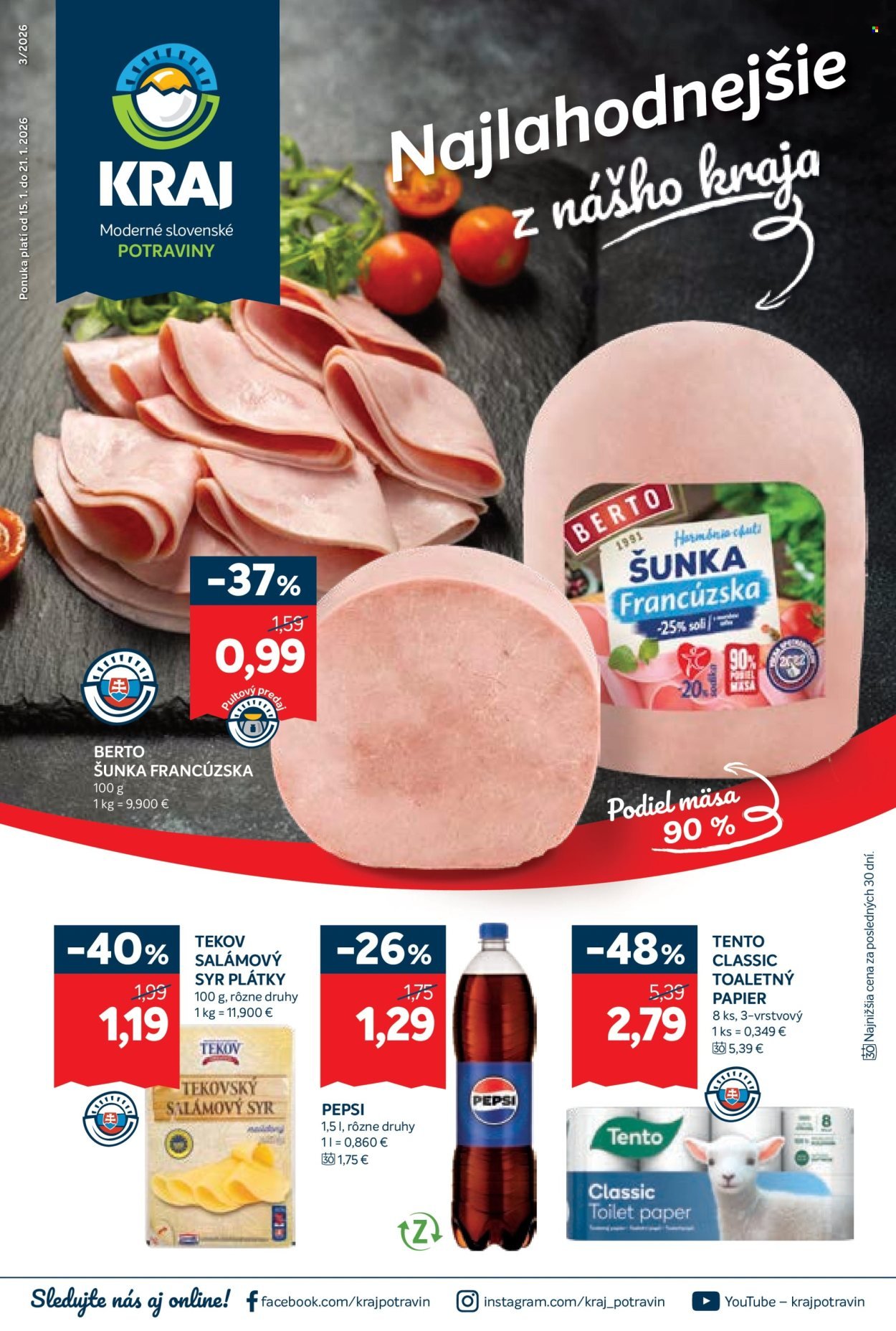 KRAJ leták - Od štvrtka 15.1.2026 (2026-01-15 - 2026-01-21) | 1